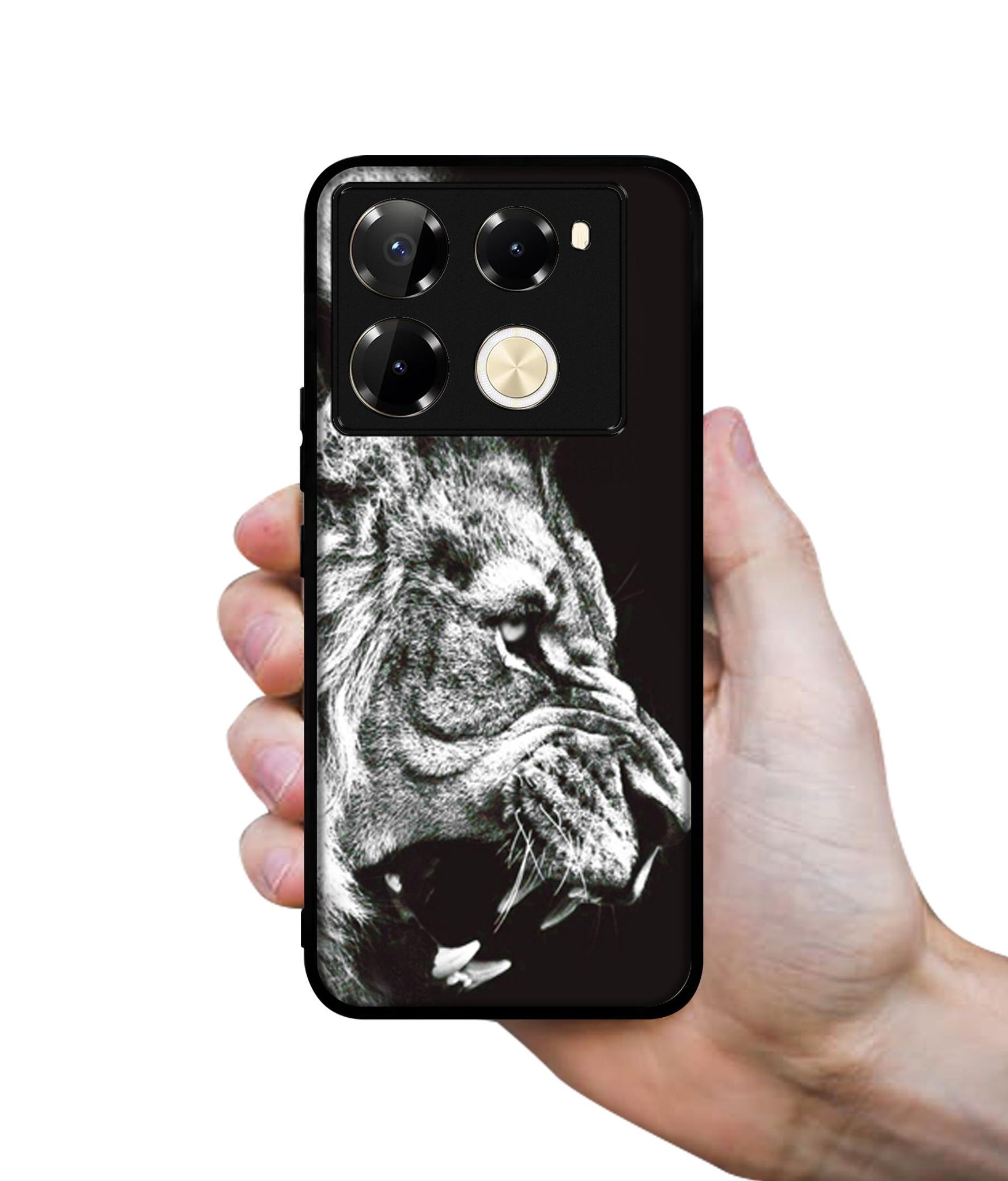 Angry Lion Designer 2D Printed Back Case Cover for Infinix Note 40 Pro 5G / 4G / Note 40 Pro Plus 5G