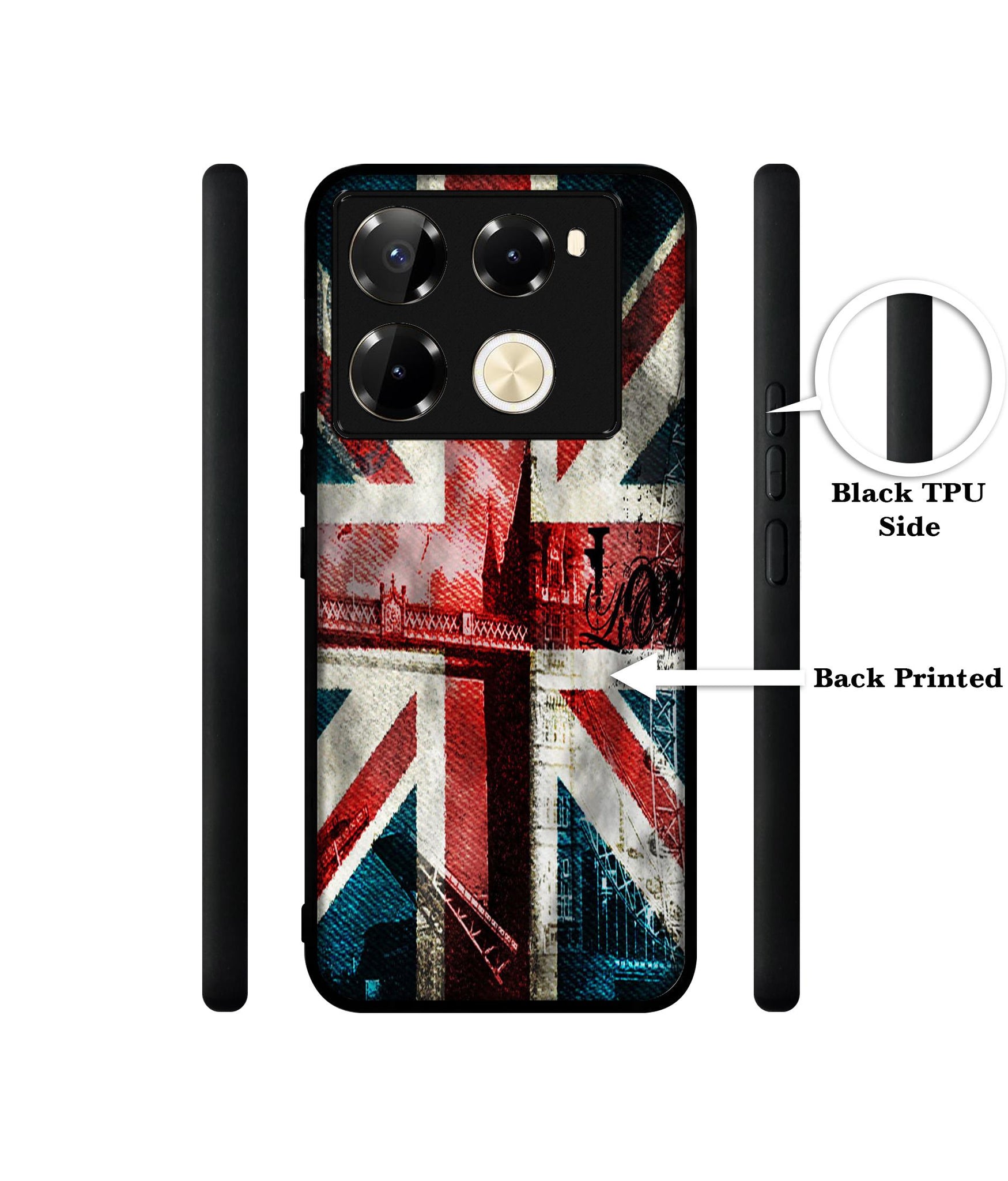 London Flag wallpaper Designer 2D Printed Back Case Cover for Infinix Note 40 Pro 5G / 4G / Note 40 Pro Plus 5G