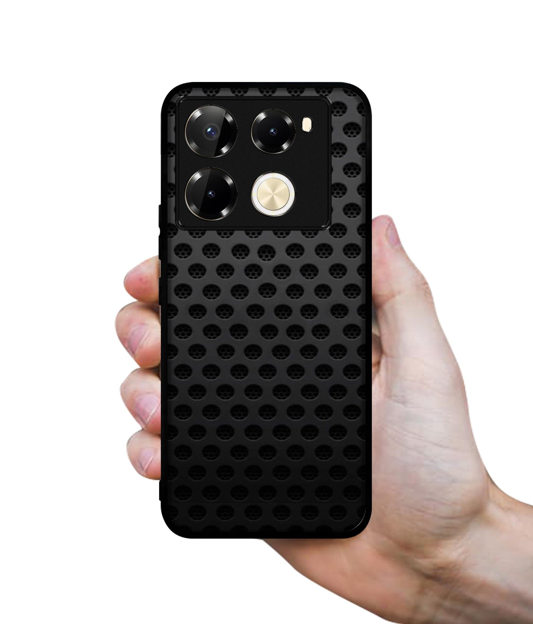 Black Circle Designer 2D Printed Back Case Cover for Infinix Note 40 Pro 5G / 4G / Note 40 Pro Plus 5G