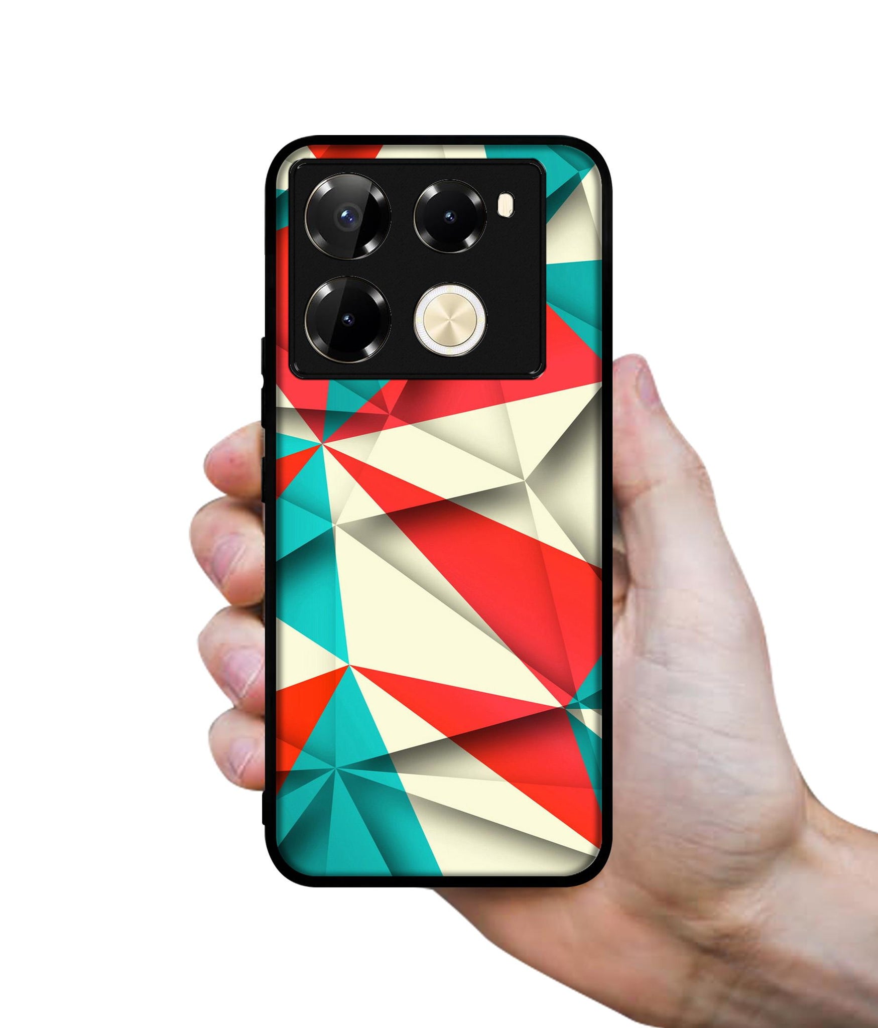 Red Blue White Pattern Designer 2D Printed Back Case Cover for Infinix Note 40 Pro 5G / 4G / Note 40 Pro Plus 5G