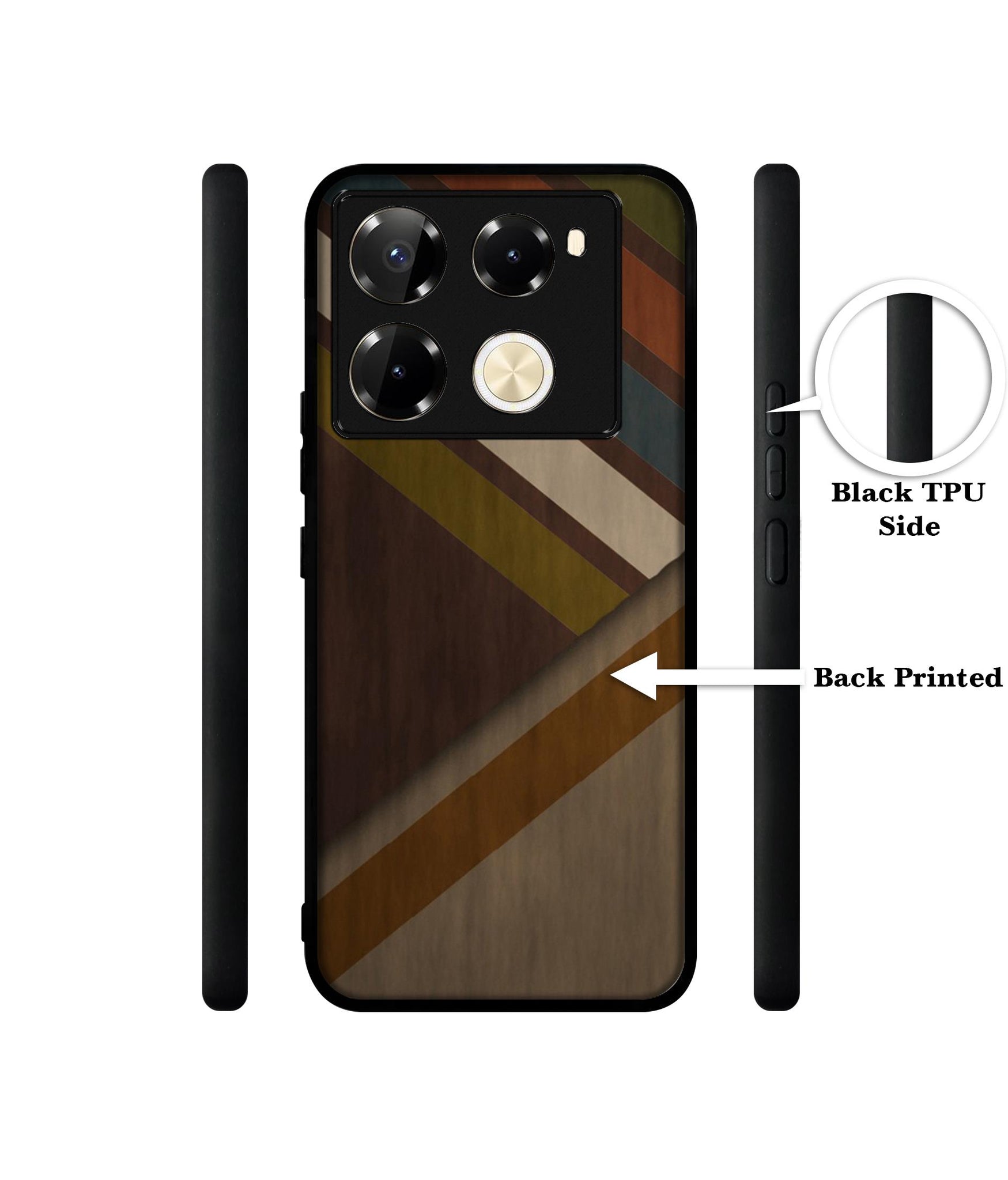Colorful Wooden Pattern Designer 2D Printed Back Case Cover for Infinix Note 40 Pro 5G / 4G / Note 40 Pro Plus 5G
