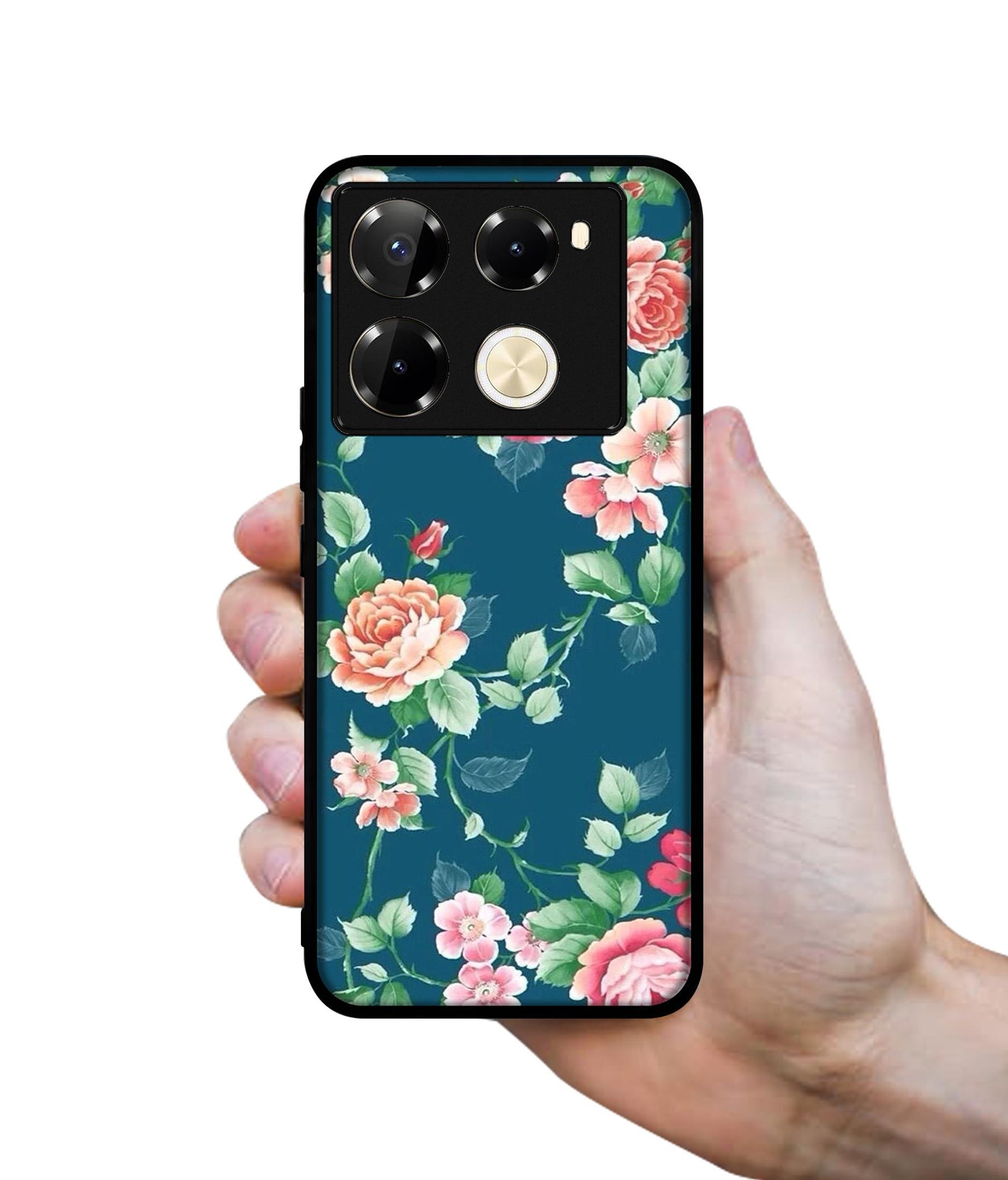 Vintage Floral Designer 2D Printed Back Case Cover for Infinix Note 40 Pro 5G / 4G / Note 40 Pro Plus 5G