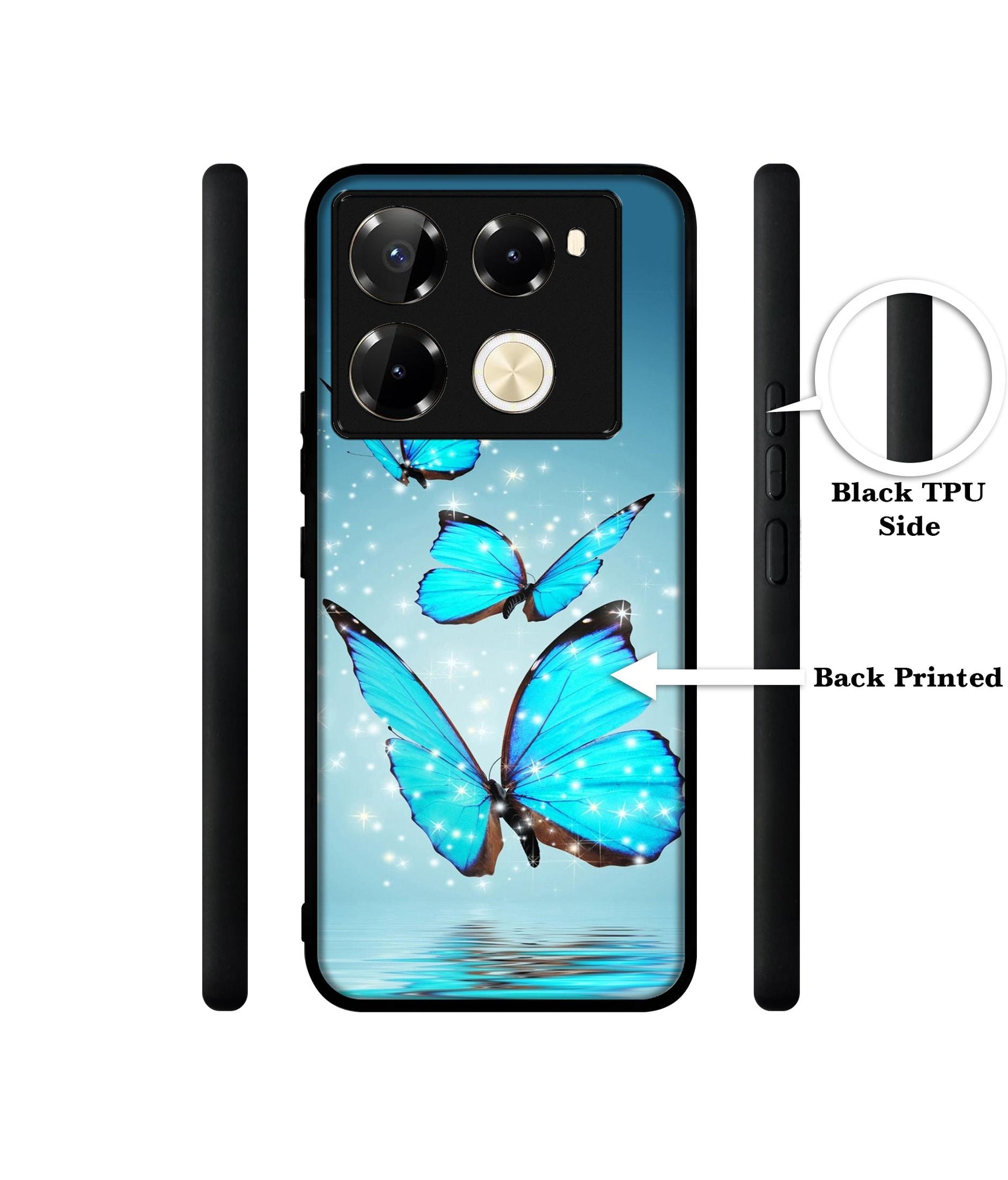 Flying Butterflies Designer 2D Printed Back Case Cover for Infinix Note 40 Pro 5G / 4G / Note 40 Pro Plus 5G
