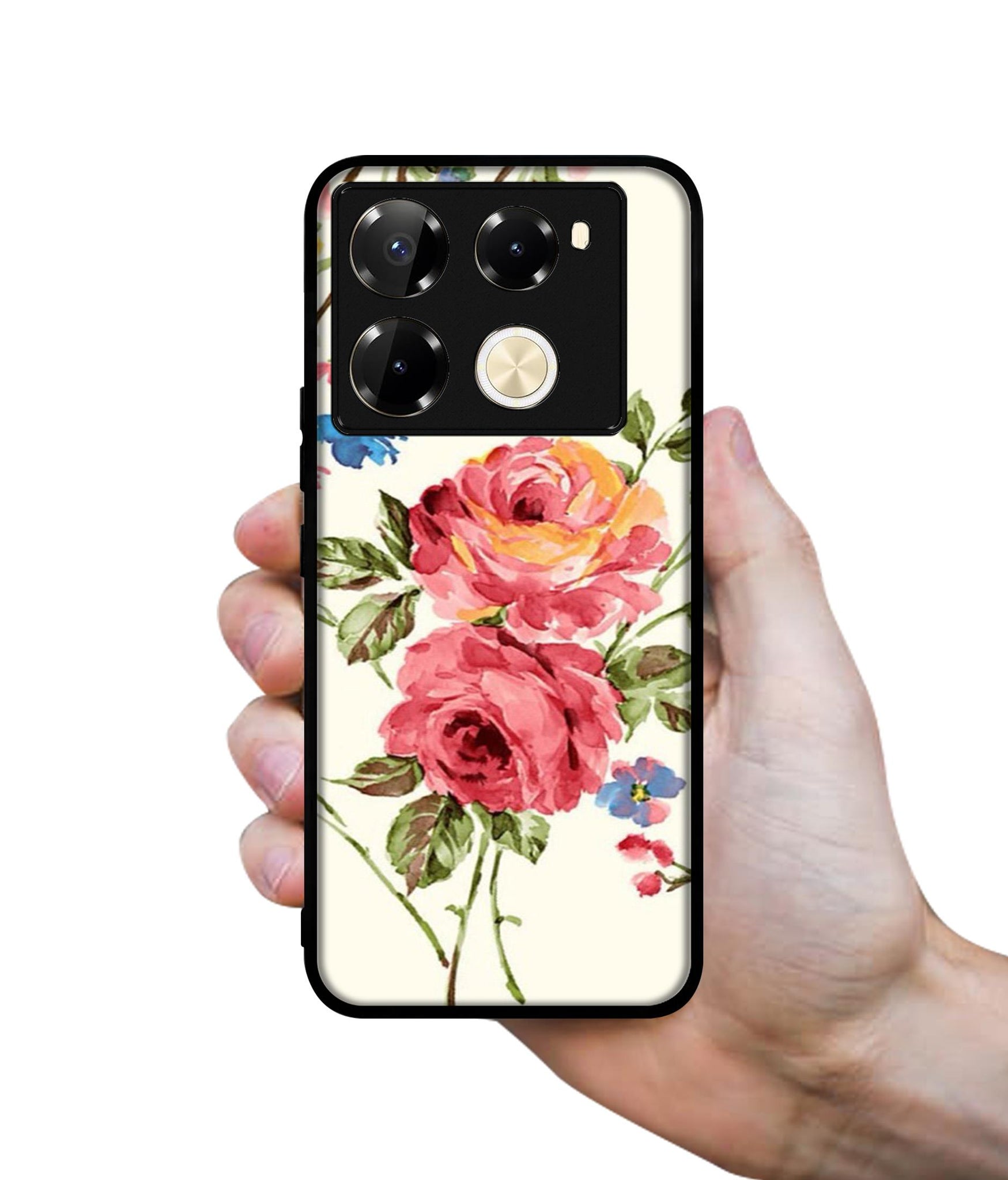 Vintage Painting Flower Designer 2D Printed Back Case Cover for Infinix Note 40 Pro 5G / 4G / Note 40 Pro Plus 5G