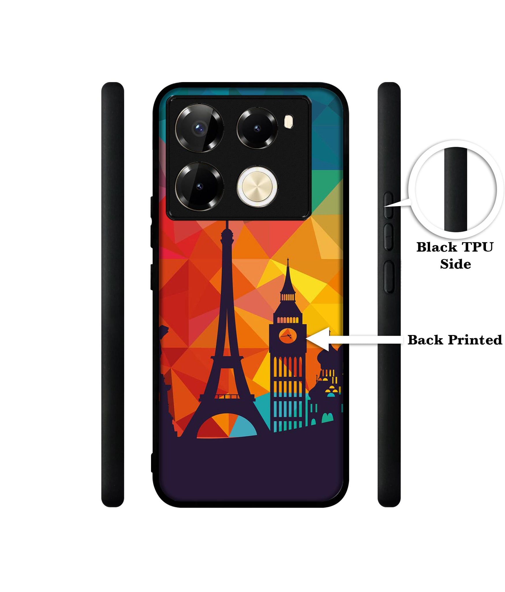Colored Paris Designer 2D Printed Back Case Cover for Infinix Note 40 Pro 5G / 4G / Note 40 Pro Plus 5G