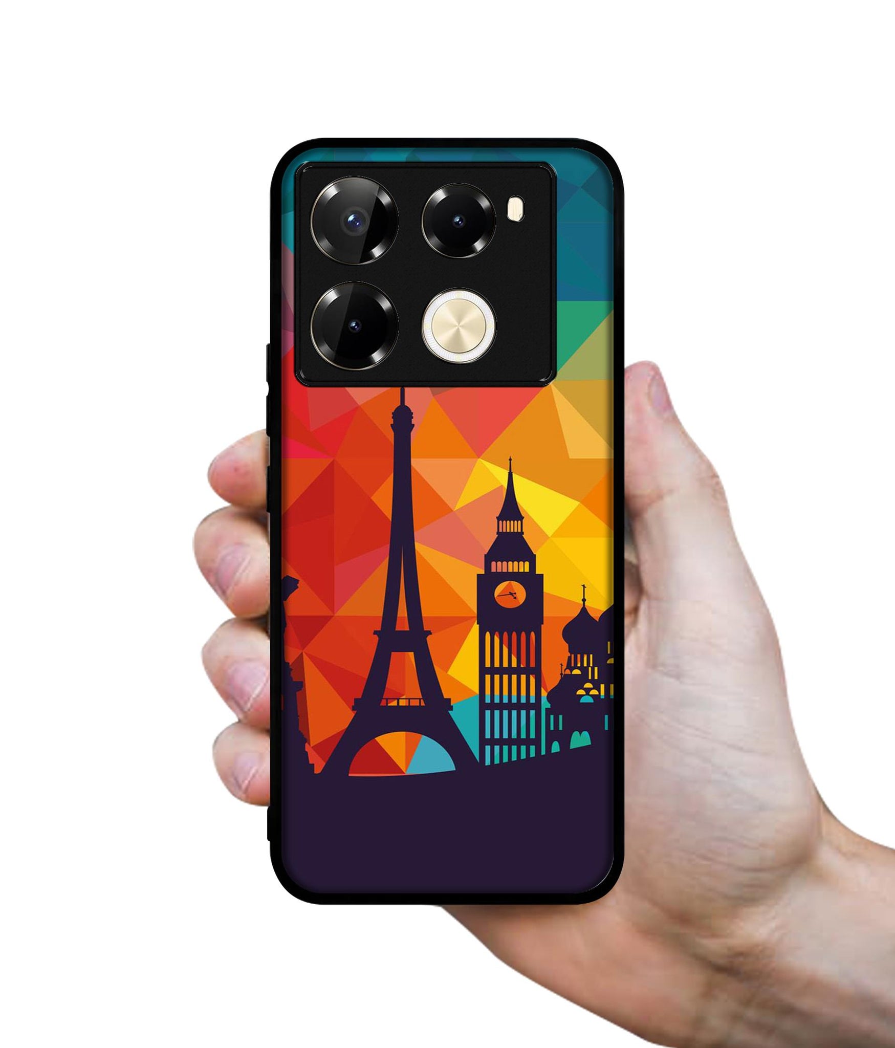 Colored Paris Designer 2D Printed Back Case Cover for Infinix Note 40 Pro 5G / 4G / Note 40 Pro Plus 5G