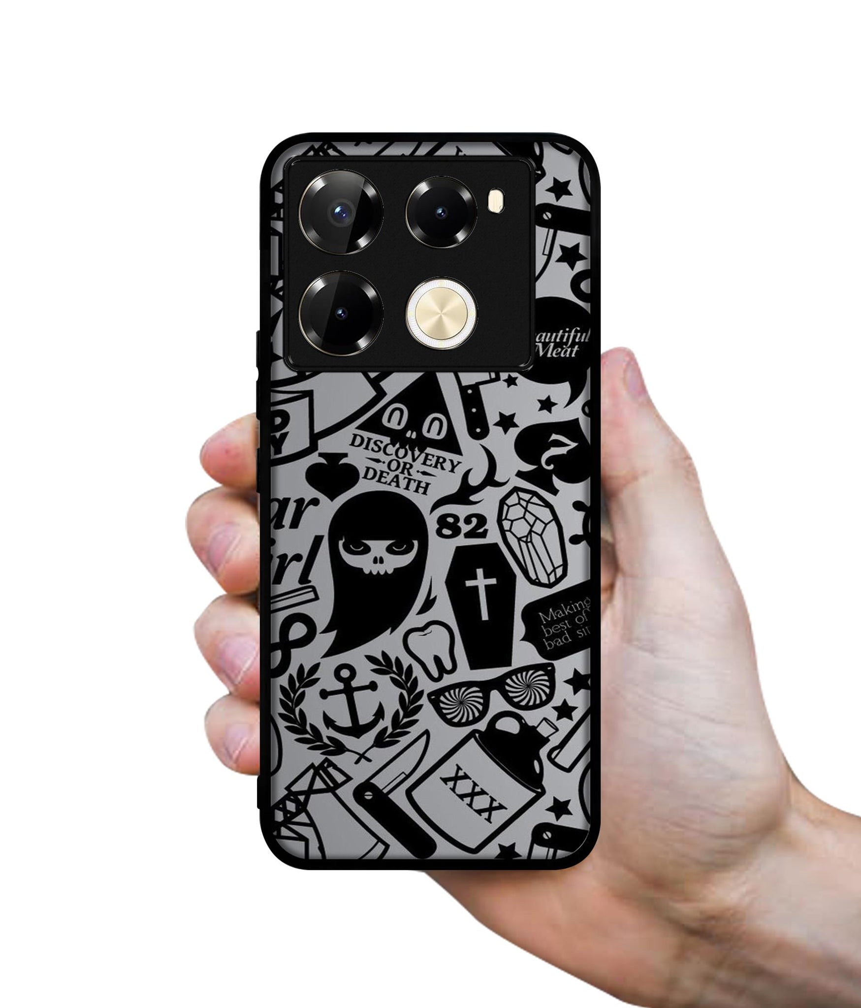 Discover Or Death Designer 2D Printed Back Case Cover for Infinix Note 40 Pro 5G / 4G / Note 40 Pro Plus 5G