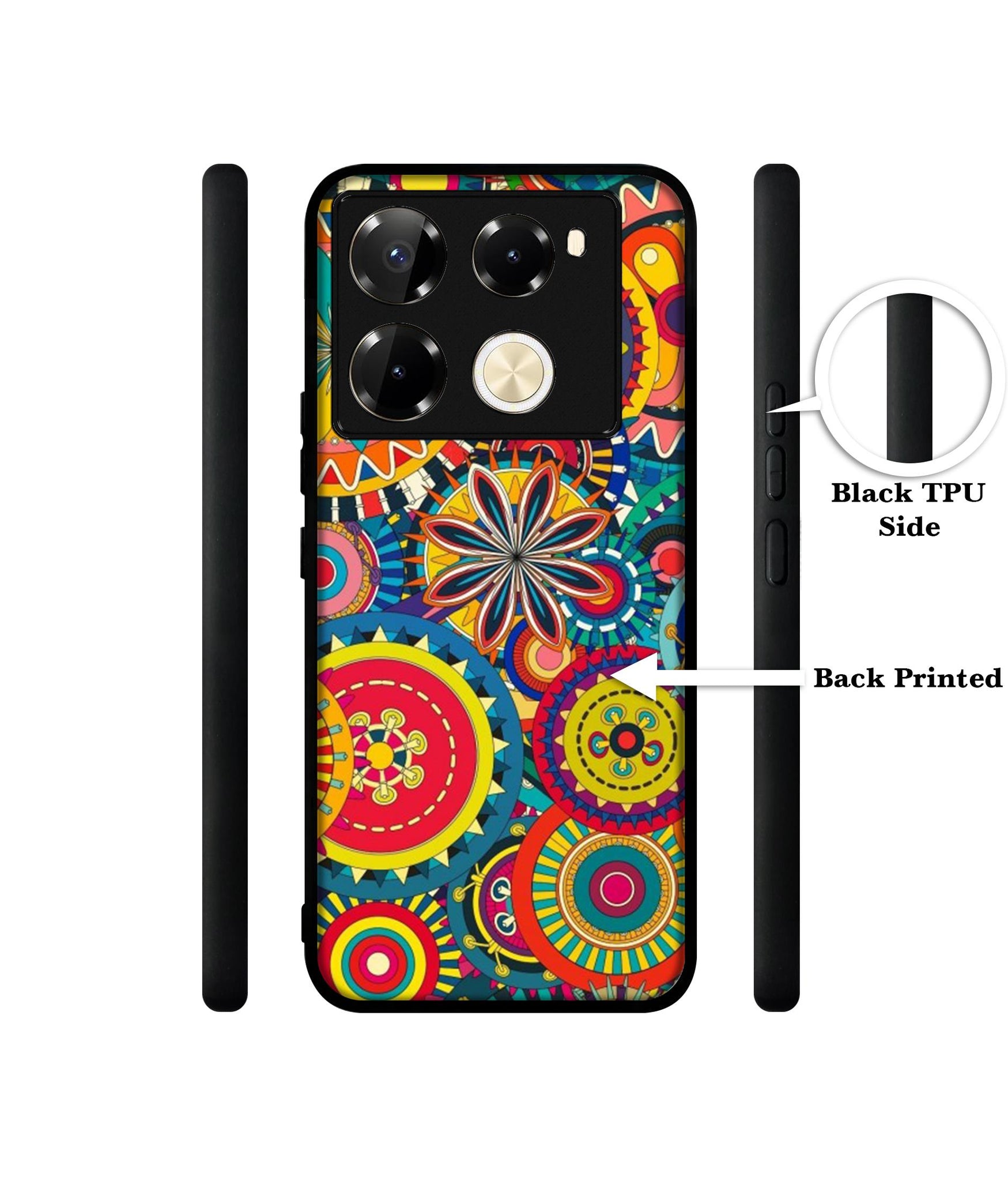 Ring Pattern Print Designer 2D Printed Back Case Cover for Infinix Note 40 Pro 5G / 4G / Note 40 Pro Plus 5G