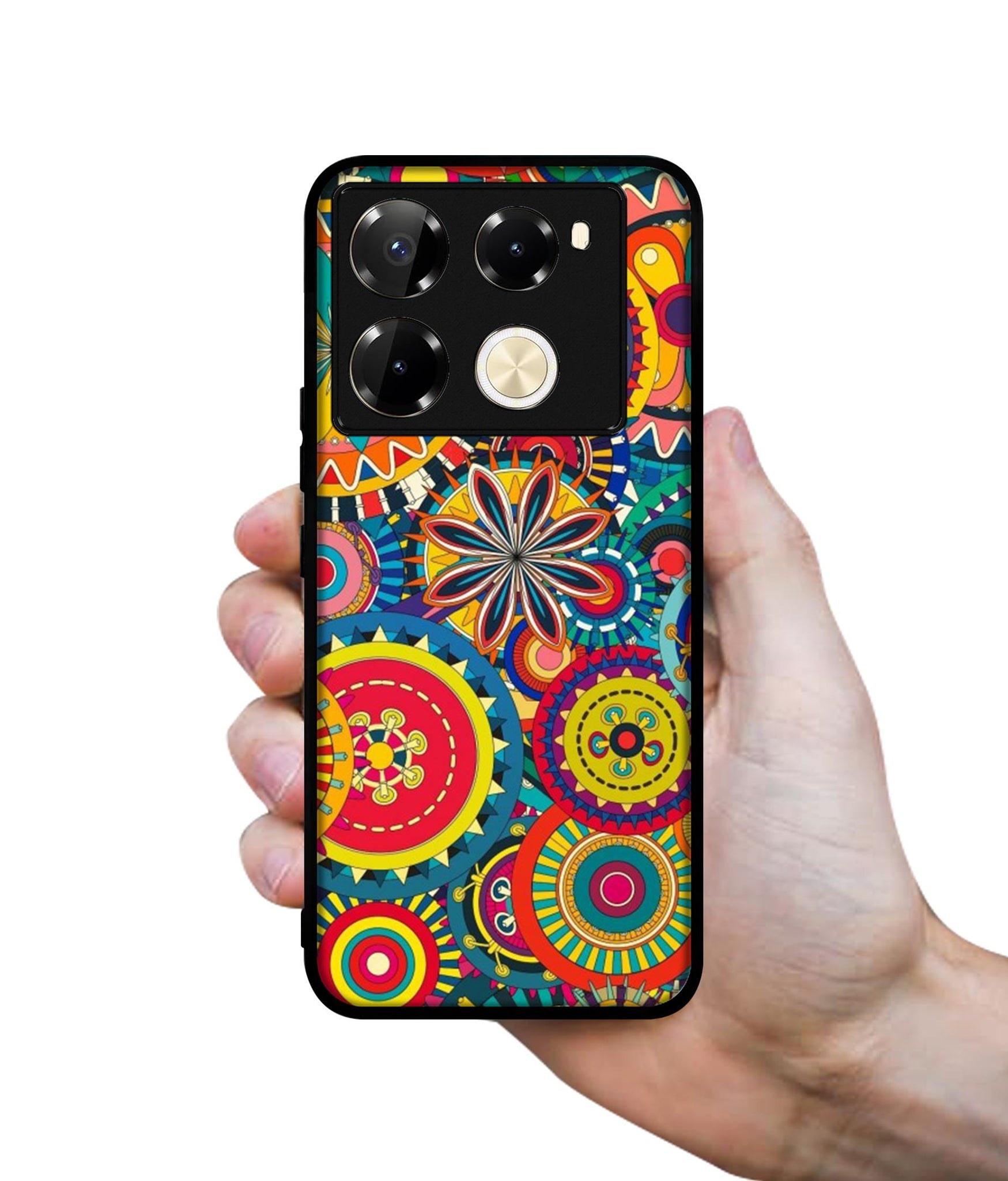 Ring Pattern Print Designer 2D Printed Back Case Cover for Infinix Note 40 Pro 5G / 4G / Note 40 Pro Plus 5G