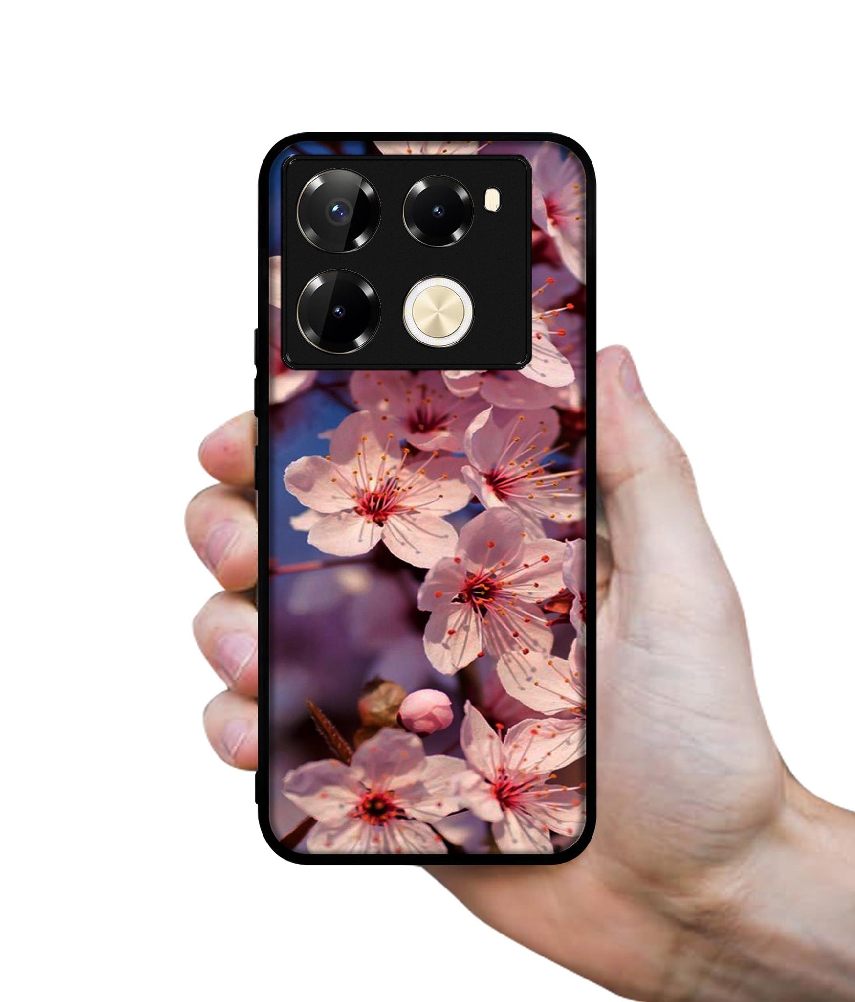 Pink Flowers Pattern Designer 2D Printed Back Case Cover for Infinix Note 40 Pro 5G / 4G / Note 40 Pro Plus 5G