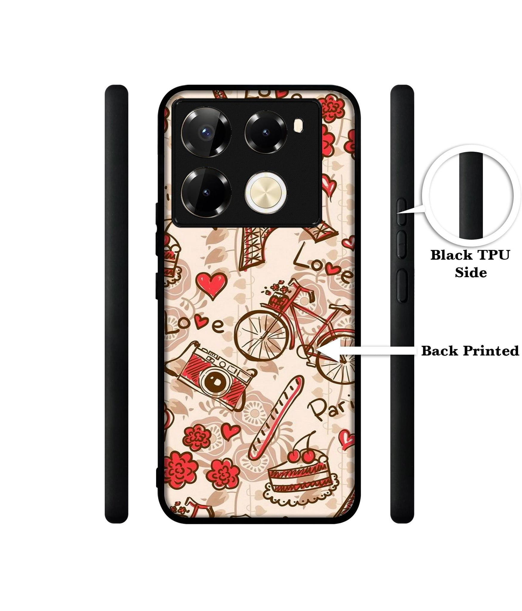 Vintage Paris Designer 2D Printed Back Case Cover for Infinix Note 40 Pro 5G / 4G / Note 40 Pro Plus 5G