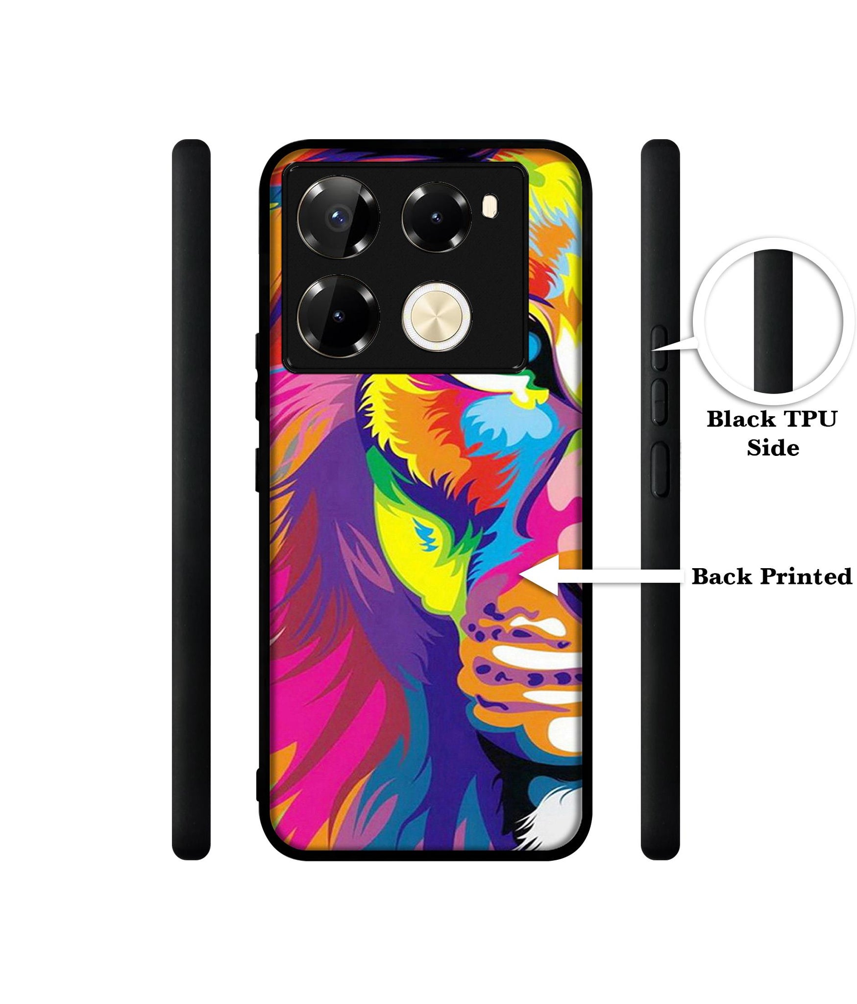 Lion Designer 2D Printed Back Case Cover for Infinix Note 40 Pro 5G / 4G / Note 40 Pro Plus 5G