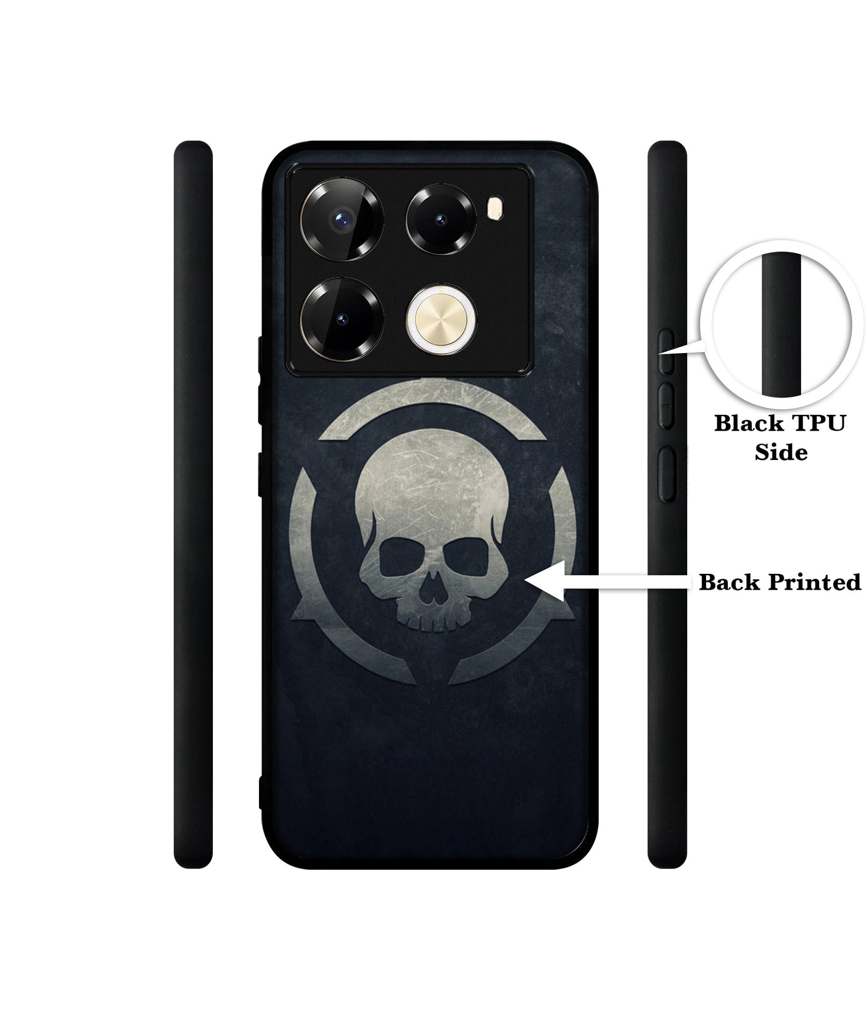 Skull Pattern Print Designer 2D Printed Back Case Cover for Infinix Note 40 Pro 5G / 4G / Note 40 Pro Plus 5G