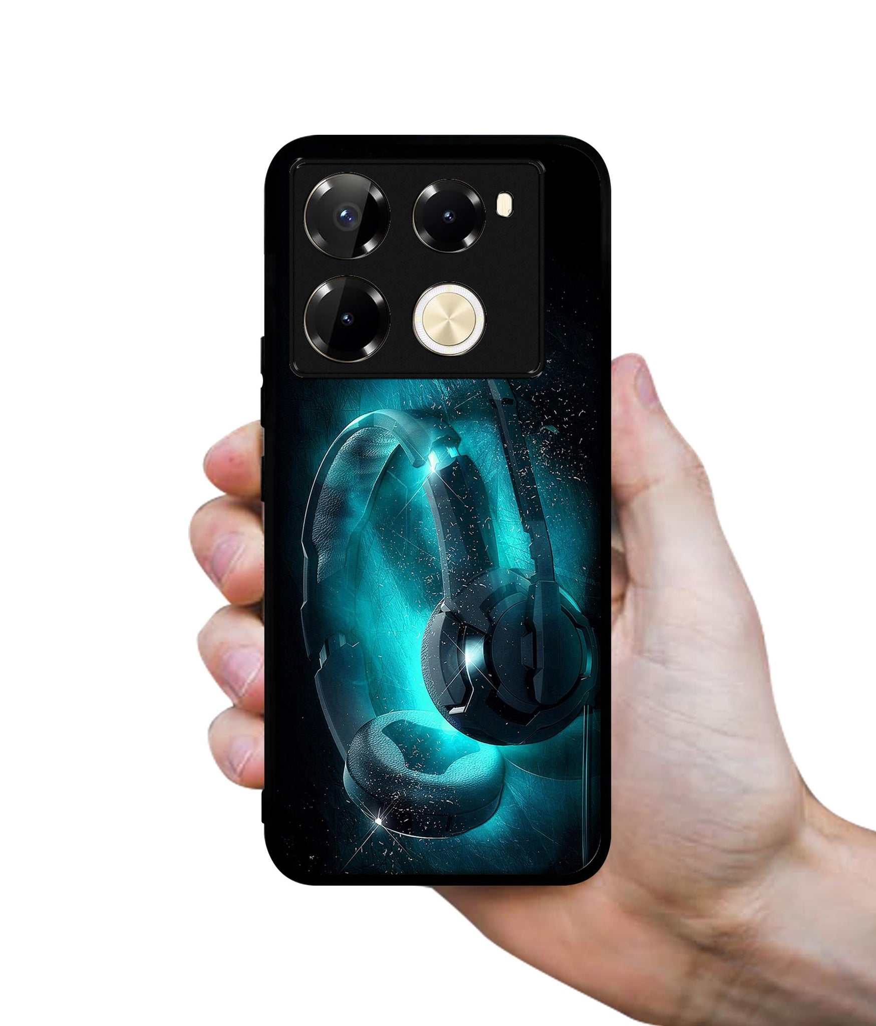 Cool Headphone Designer 2D Printed Back Case Cover for Infinix Note 40 Pro 5G / 4G / Note 40 Pro Plus 5G