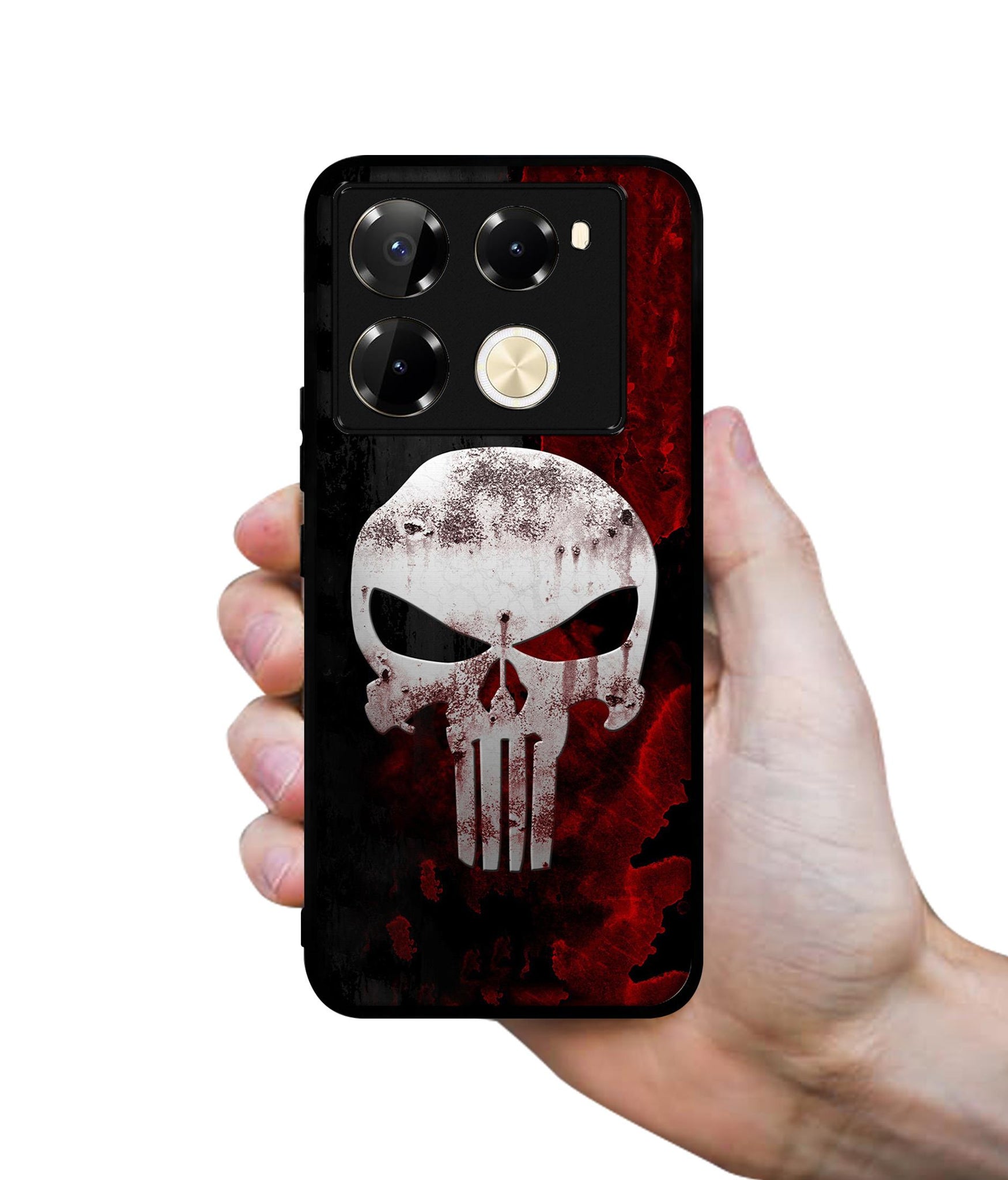 Punisher Skull Designer 2D Printed Back Case Cover for Infinix Note 40 Pro 5G / 4G / Note 40 Pro Plus 5G