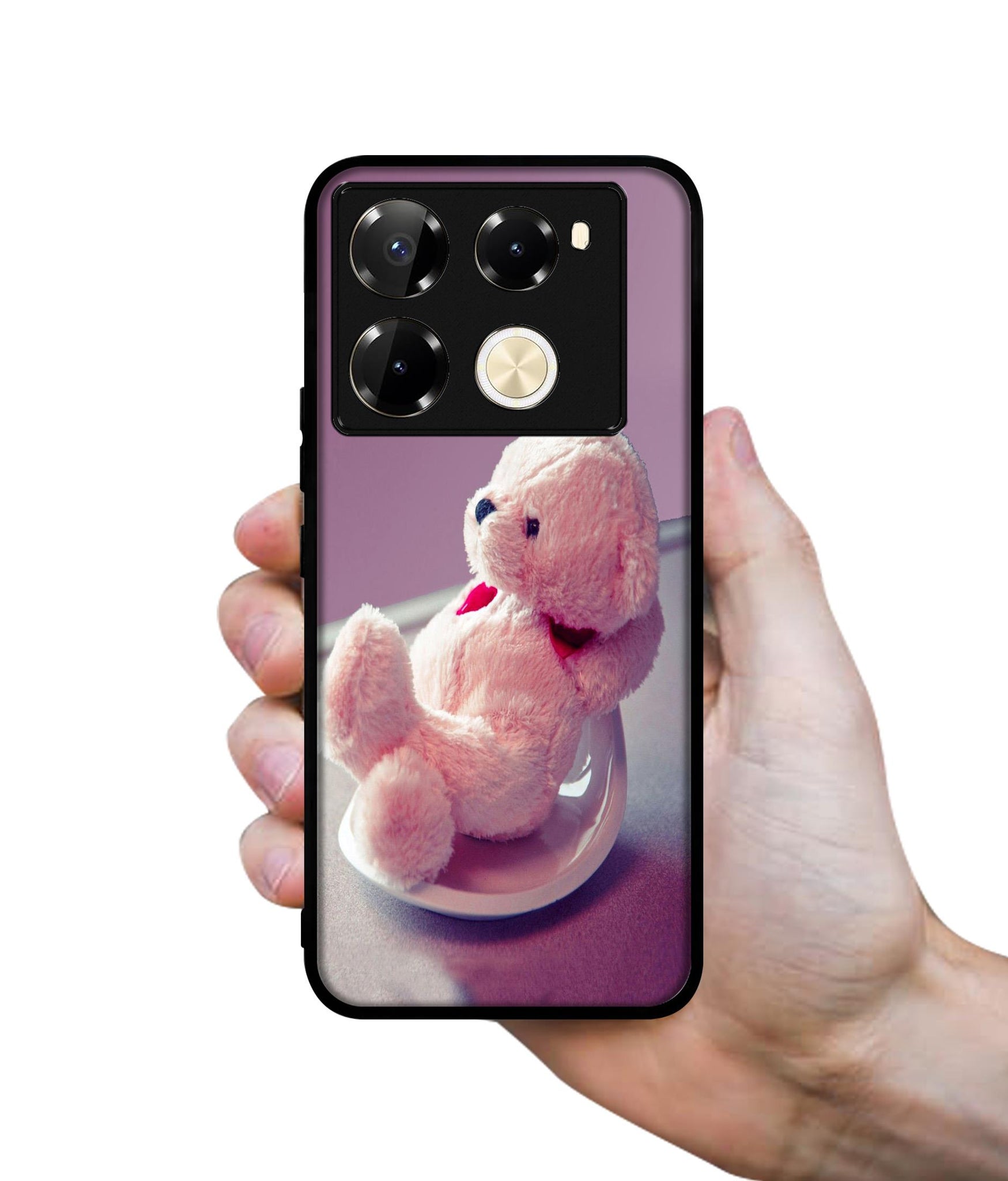 Cute Teddy Bear Designer 2D Printed Back Case Cover for Infinix Note 40 Pro 5G / 4G / Note 40 Pro Plus 5G