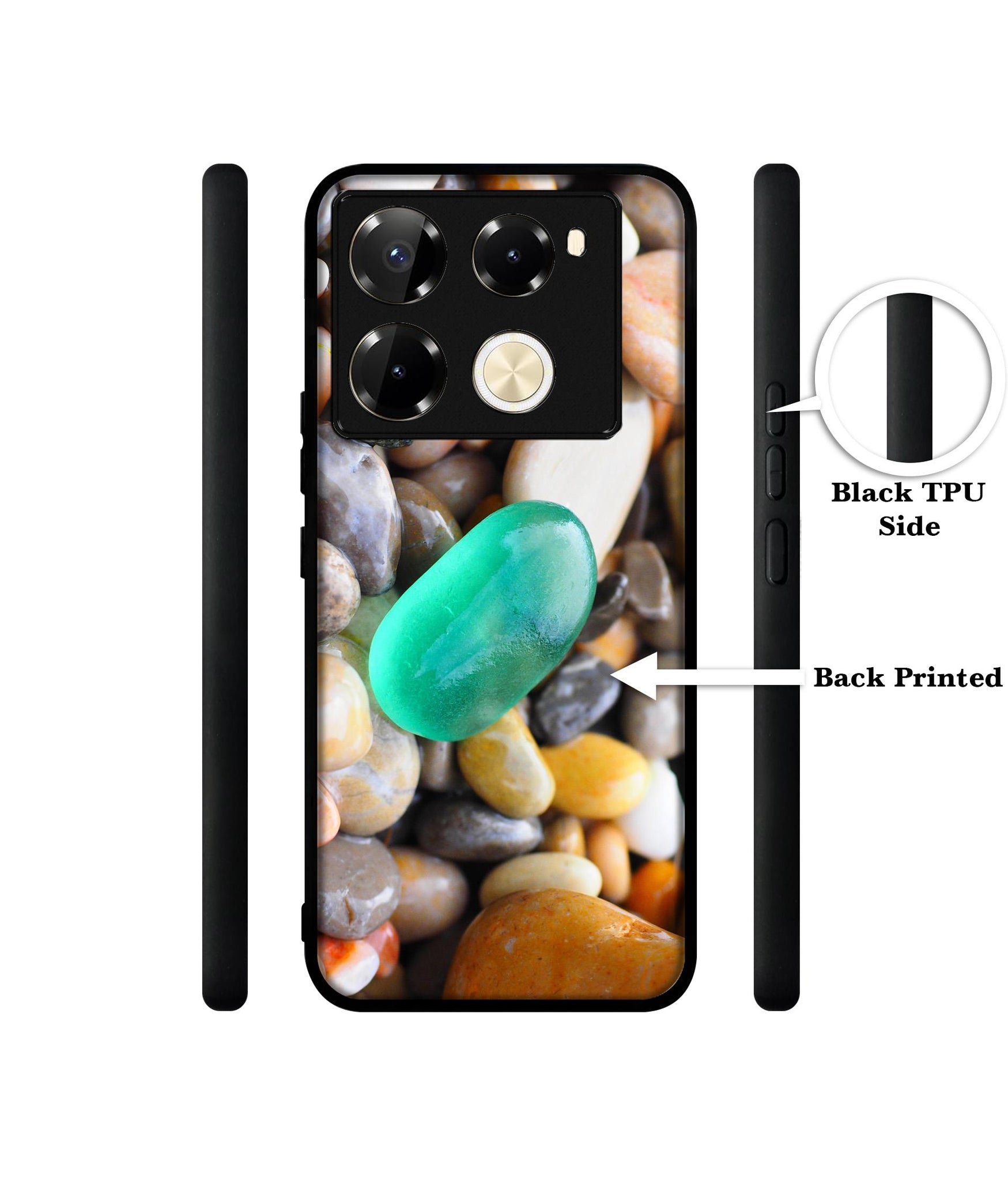 Sea Stones Designer 2D Printed Back Case Cover for Infinix Note 40 Pro 5G / 4G / Note 40 Pro Plus 5G
