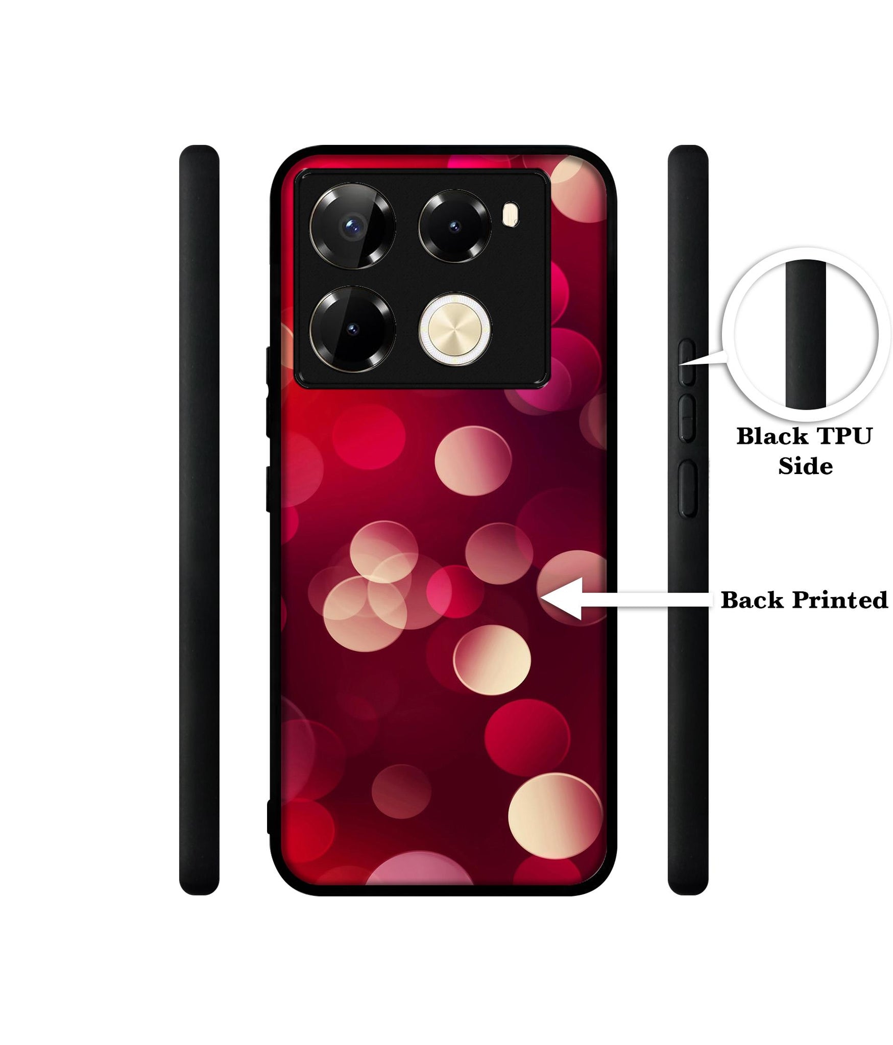 3D Circles Designer 2D Printed Back Case Cover for Infinix Note 40 Pro 5G / 4G / Note 40 Pro Plus 5G