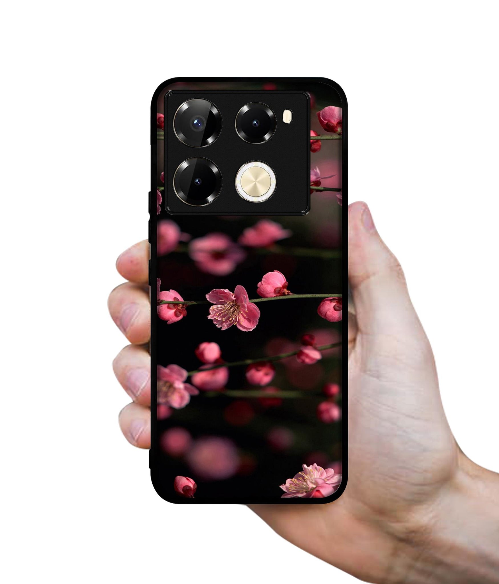 Pink Flowers Designer 2D Printed Back Case Cover for Infinix Note 40 Pro 5G / 4G / Note 40 Pro Plus 5G