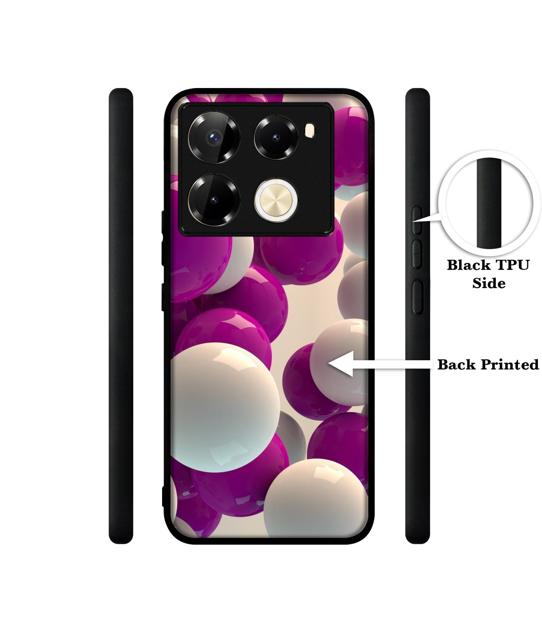 3D Balloons Designer 2D Printed Back Case Cover for Infinix Note 40 Pro 5G / 4G / Note 40 Pro Plus 5G