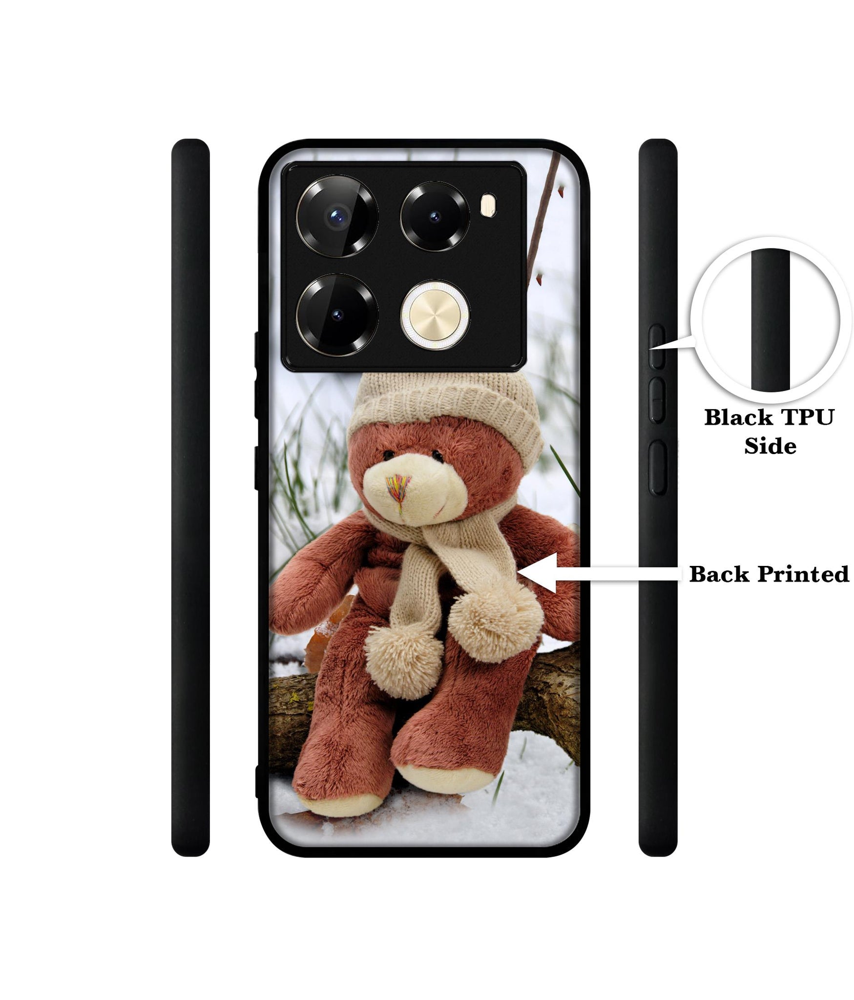 Woolen Bear Designer 2D Printed Back Case Cover for Infinix Note 40 Pro 5G / 4G / Note 40 Pro Plus 5G