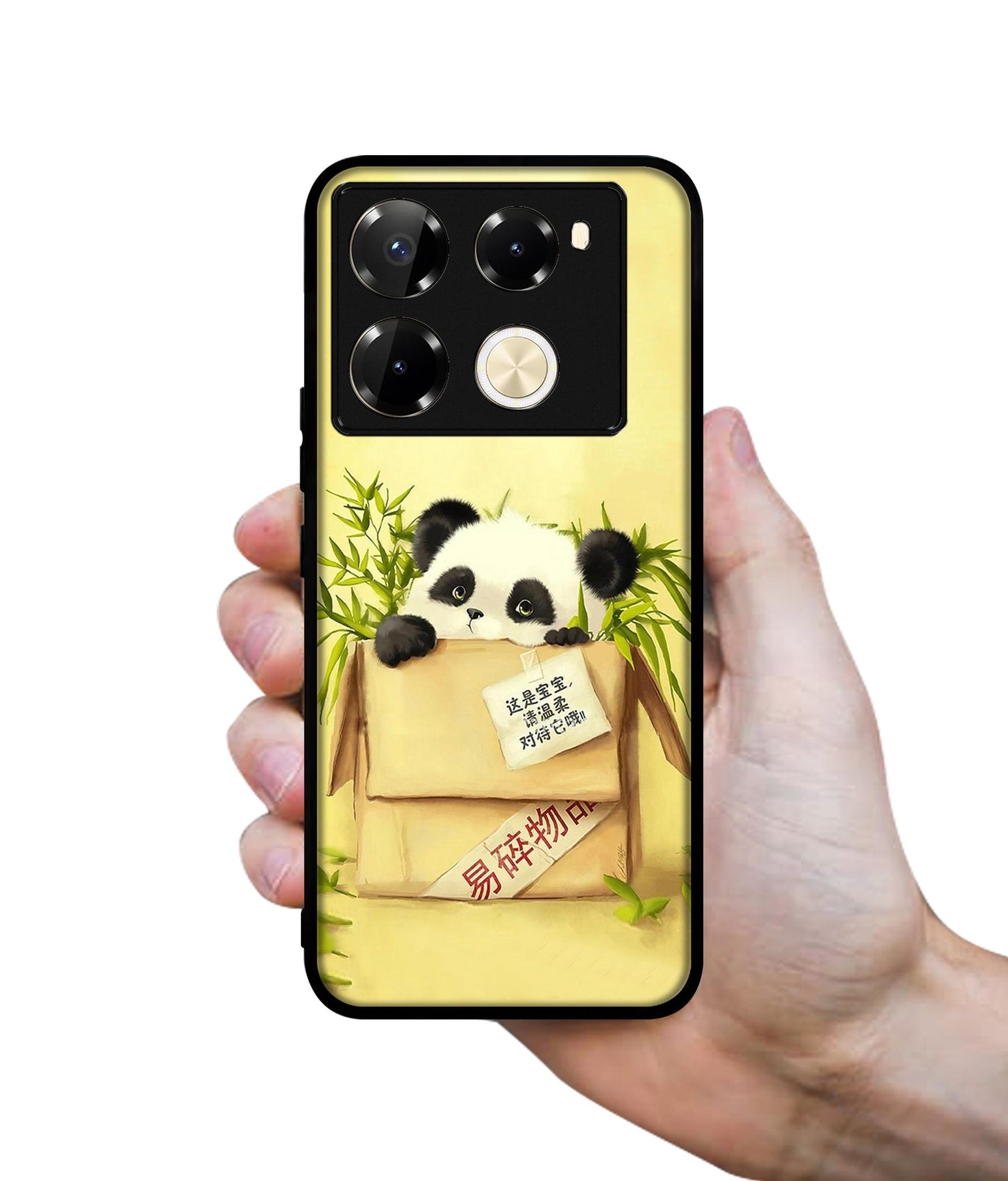 Panda In Box Designer 2D Printed Back Case Cover for Infinix Note 40 Pro 5G / 4G / Note 40 Pro Plus 5G