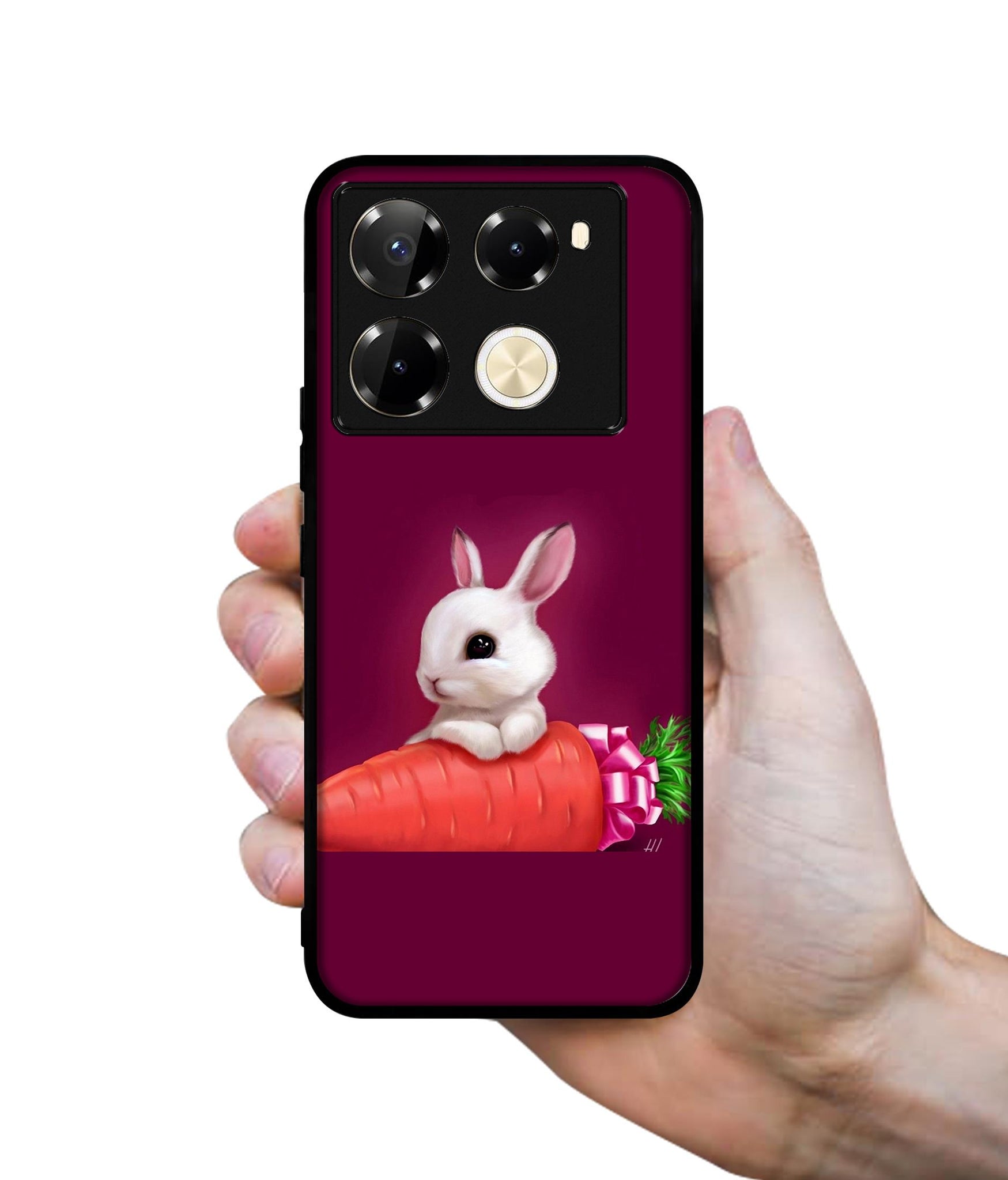 Bunny With Carrot Designer 2D Printed Back Case Cover for Infinix Note 40 Pro 5G / 4G / Note 40 Pro Plus 5G