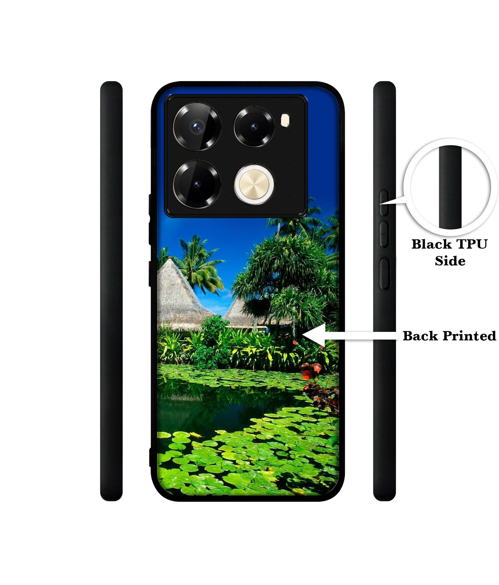 Tropics Water Designer 2D Printed Back Case Cover for Infinix Note 40 Pro 5G / 4G / Note 40 Pro Plus 5G