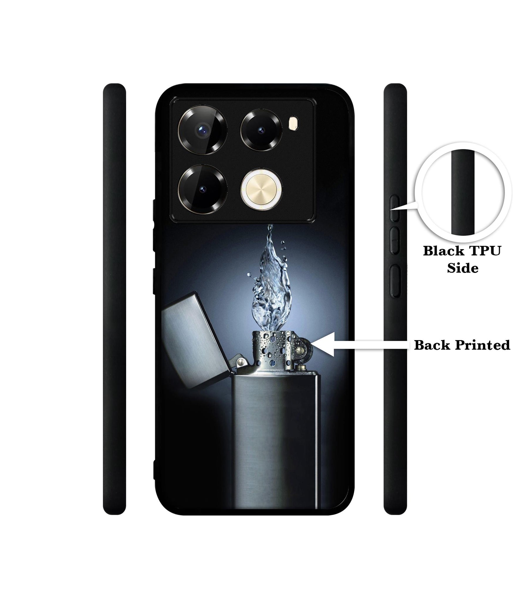 Water Lighter Designer 2D Printed Back Case Cover for Infinix Note 40 Pro 5G / 4G / Note 40 Pro Plus 5G