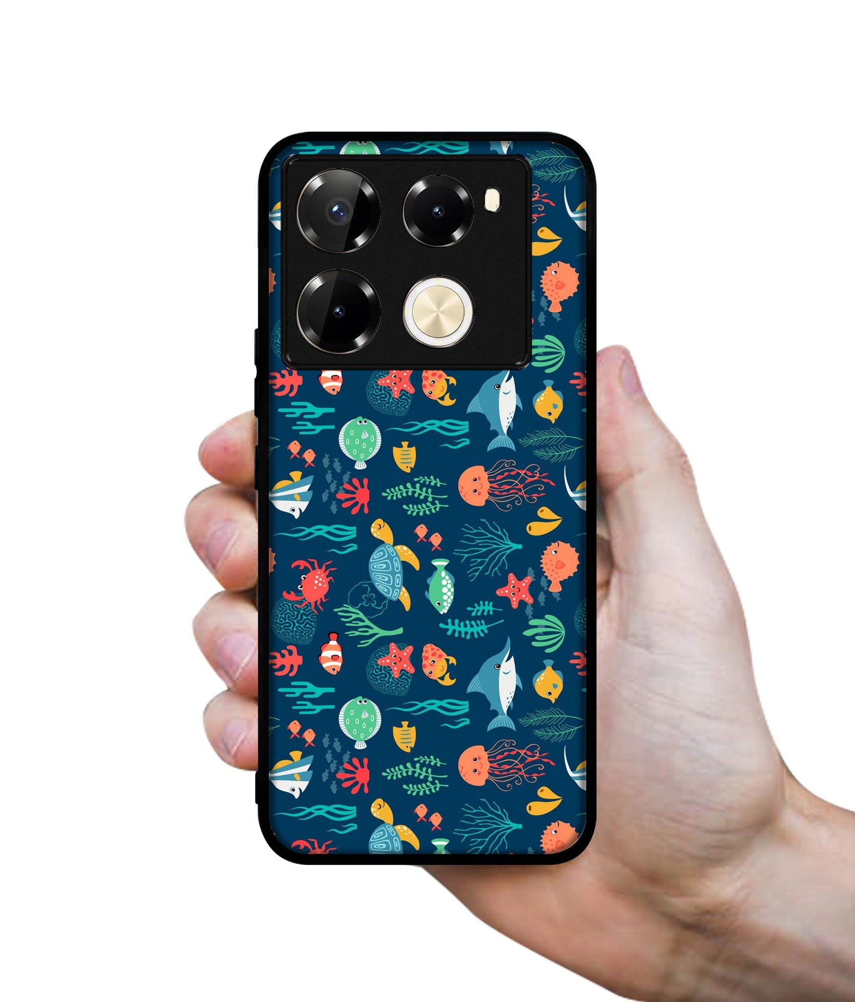 Aquarium Texture Designer 2D Printed Back Case Cover for Infinix Note 40 Pro 5G / 4G / Note 40 Pro Plus 5G