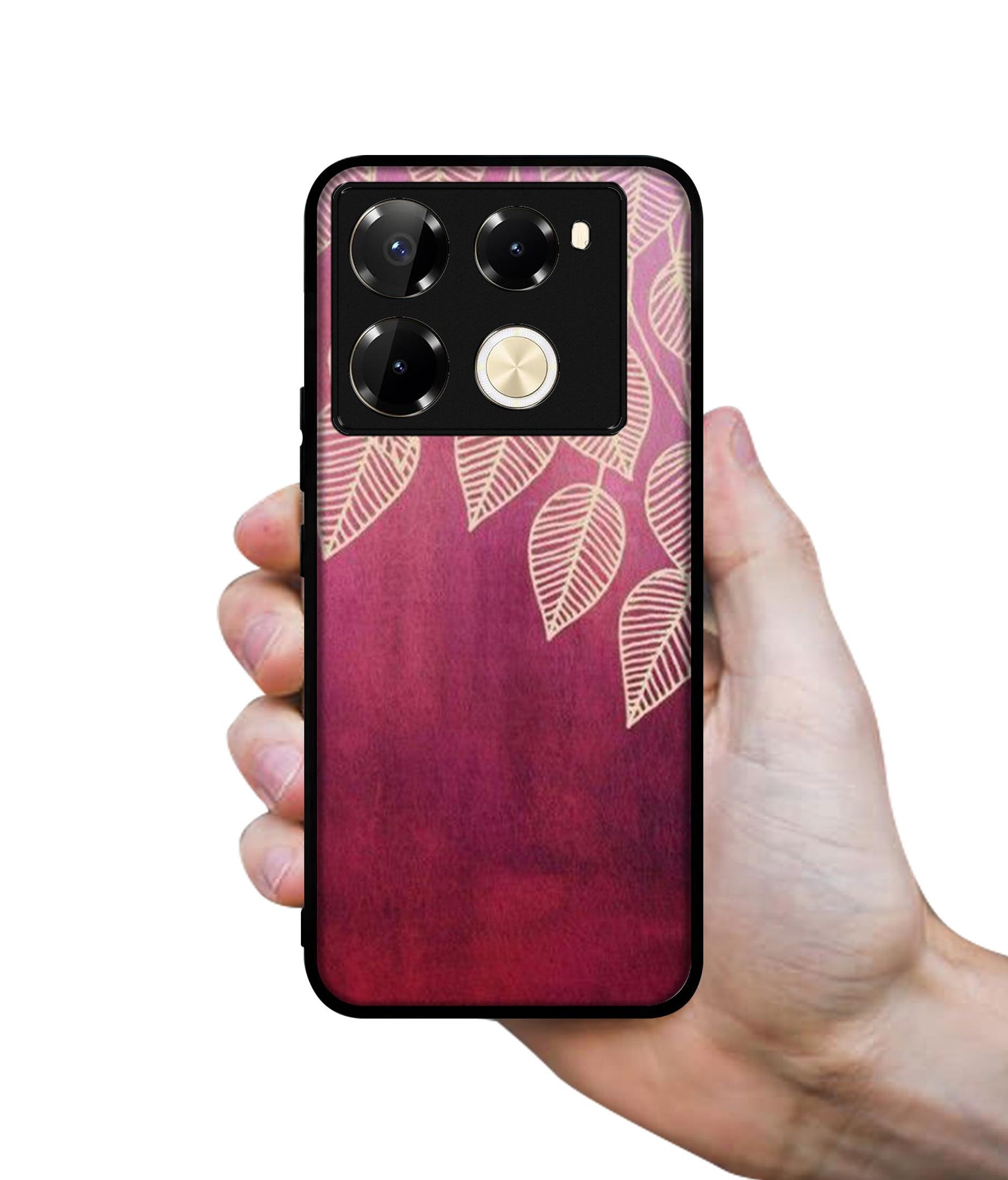 Leaf Pattern Designer 2D Printed Back Case Cover for Infinix Note 40 Pro 5G / 4G / Note 40 Pro Plus 5G