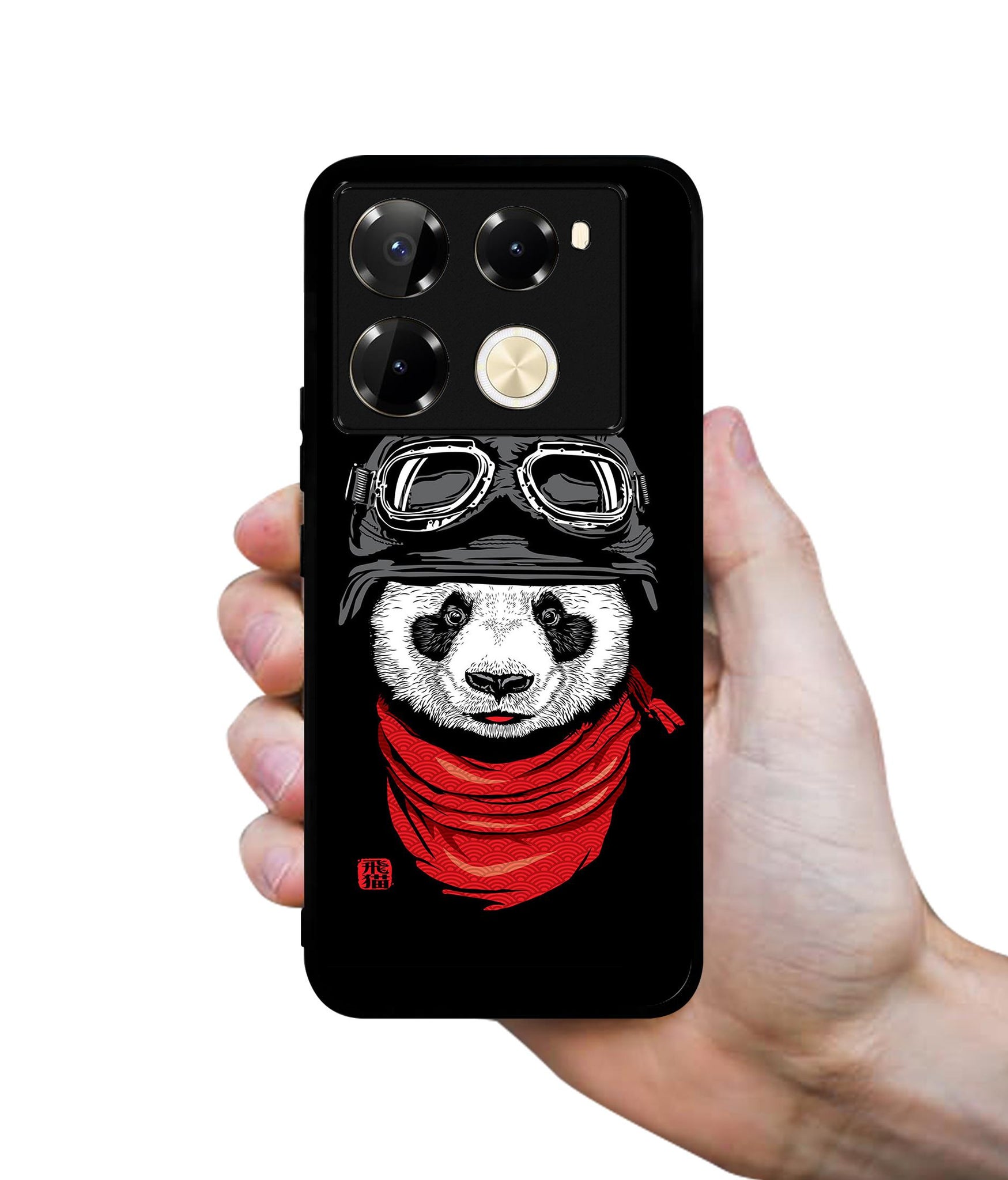 Biker Panda Designer 2D Printed Back Case Cover for Infinix Note 40 Pro 5G / 4G / Note 40 Pro Plus 5G