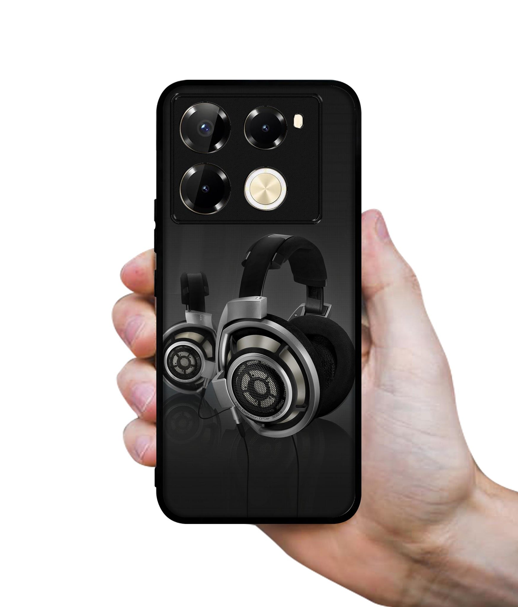 Head Phone Designer 2D Printed Back Case Cover for Infinix Note 40 Pro 5G / 4G / Note 40 Pro Plus 5G