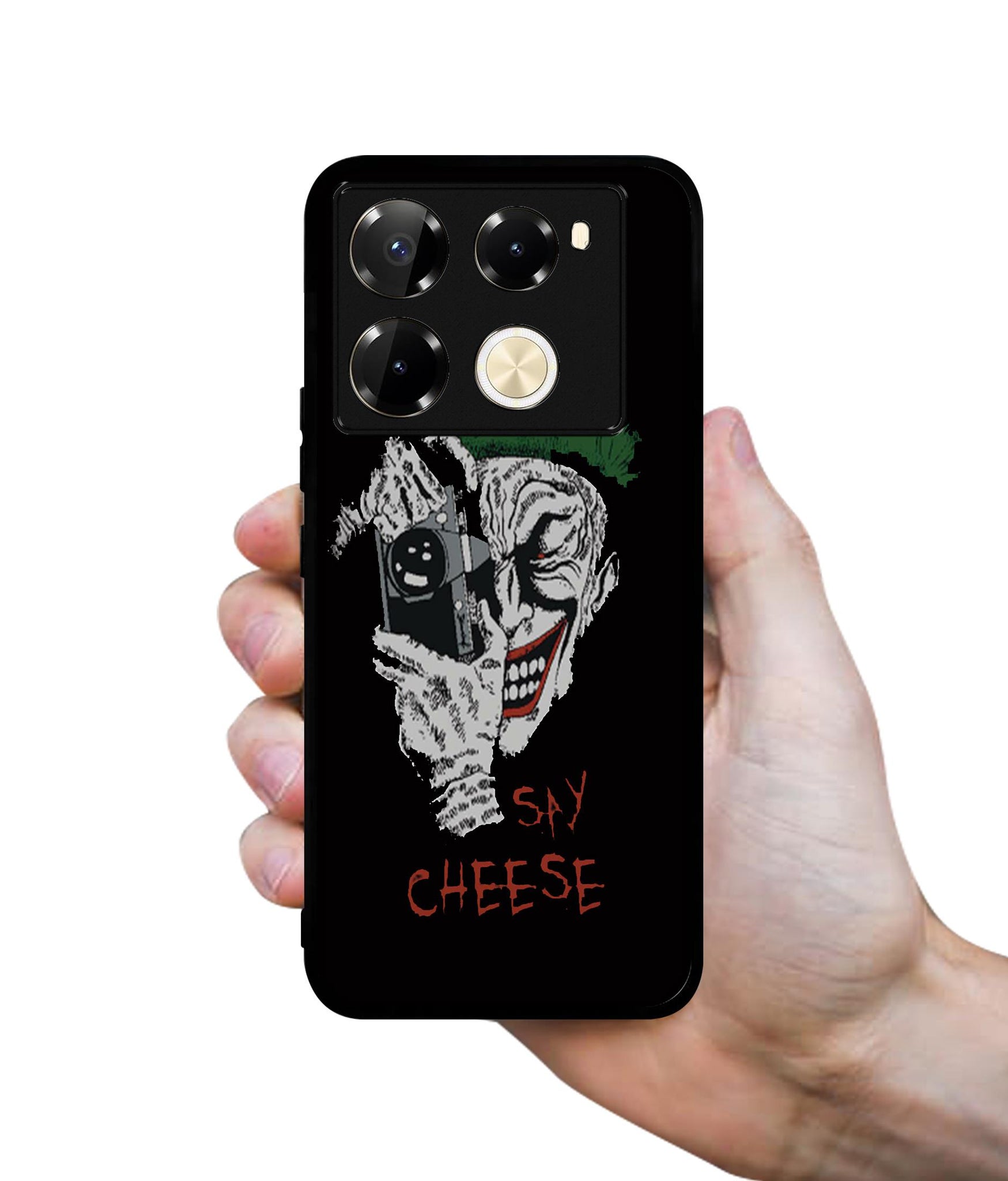 Joker Say Cheese Designer 2D Printed Back Case Cover for Infinix Note 40 Pro 5G / 4G / Note 40 Pro Plus 5G
