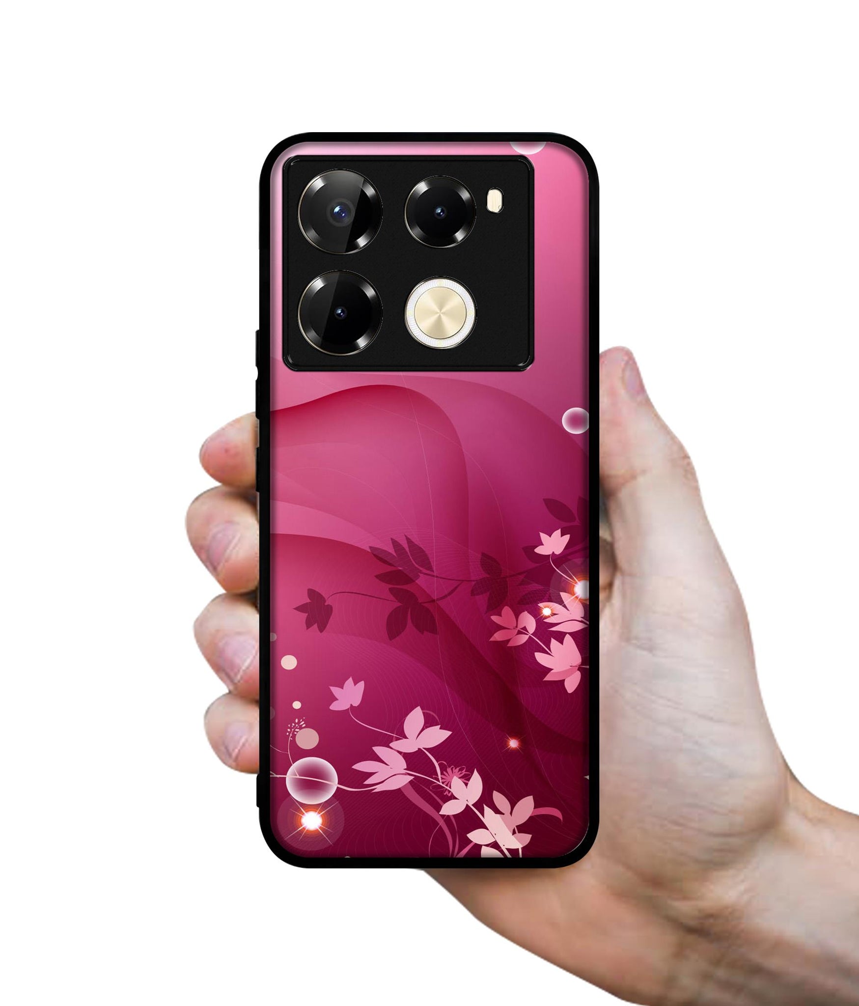 Pink Abstract Designer 2D Printed Back Case Cover for Infinix Note 40 Pro 5G / 4G / Note 40 Pro Plus 5G