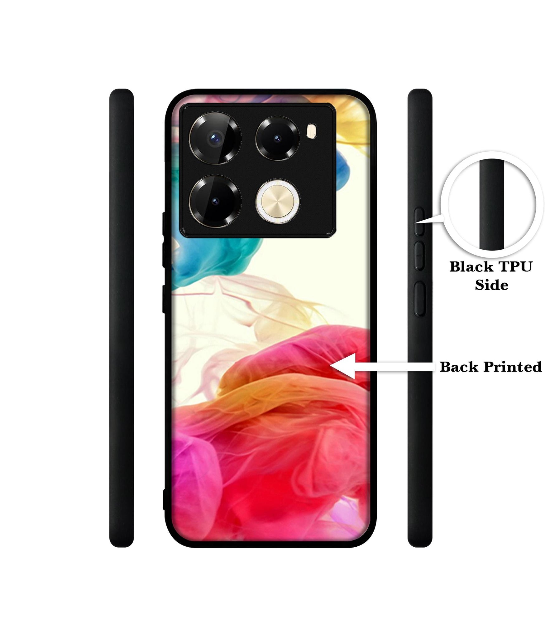 Colored Smoke Designer 2D Printed Back Case Cover for Infinix Note 40 Pro 5G / 4G / Note 40 Pro Plus 5G
