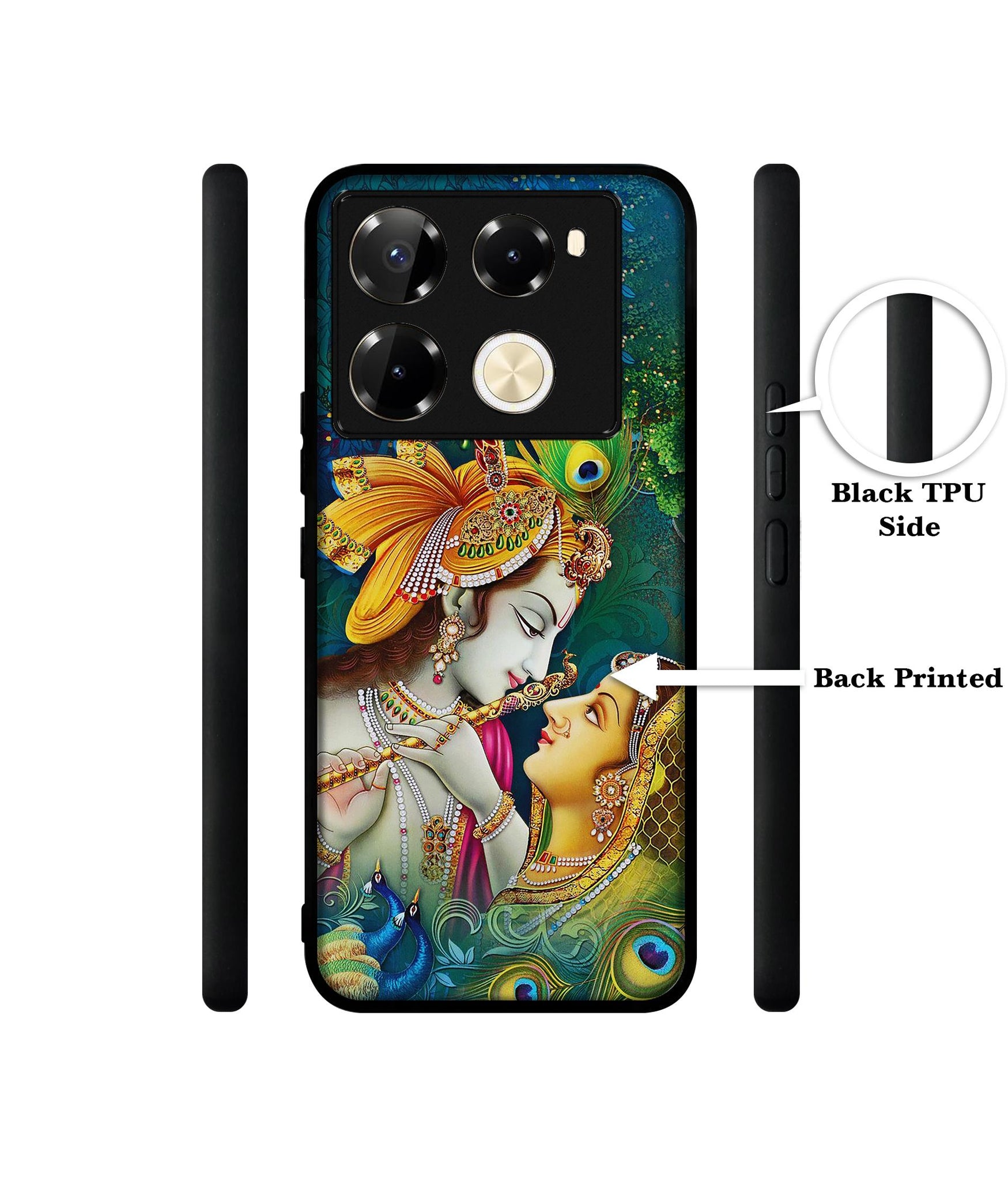 Radha Kishan Love Designer 2D Printed Back Case Cover for Infinix Note 40 Pro 5G / 4G / Note 40 Pro Plus 5G
