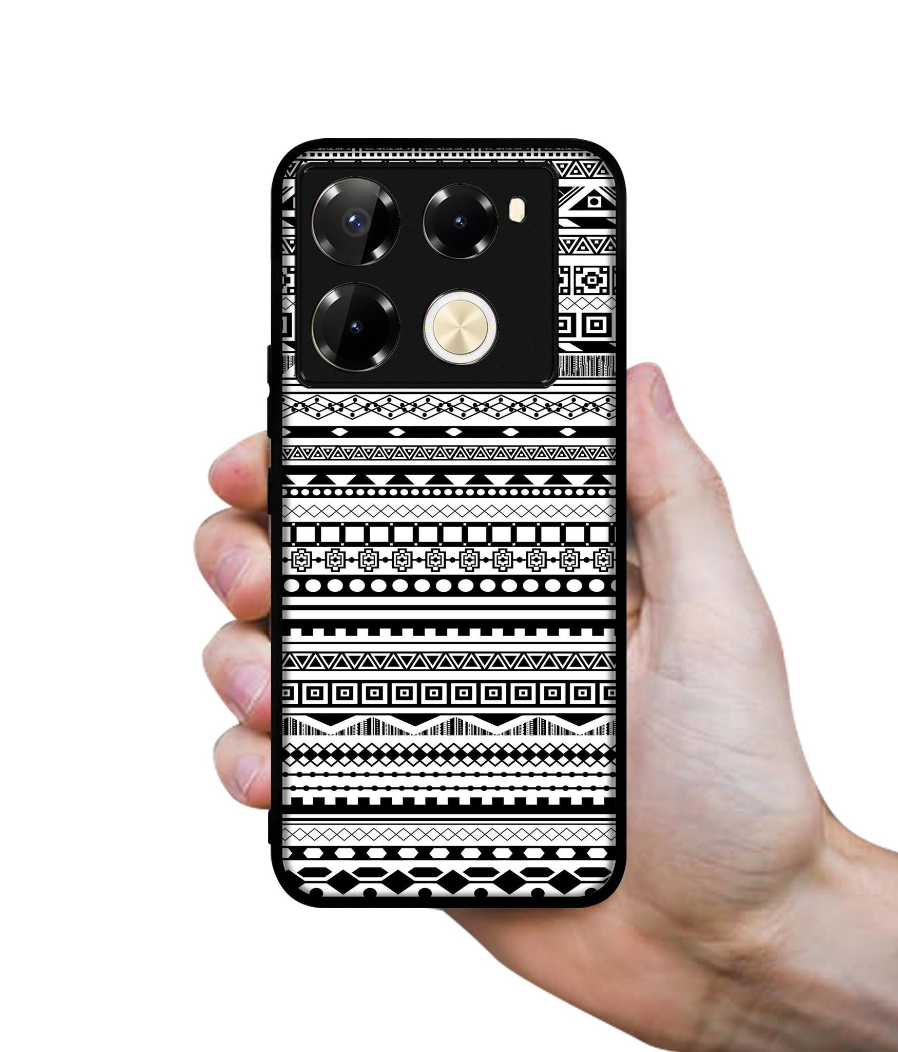Black & White Patterns Designer 2D Printed Back Case Cover for Infinix Note 40 Pro 5G / 4G / Note 40 Pro Plus 5G