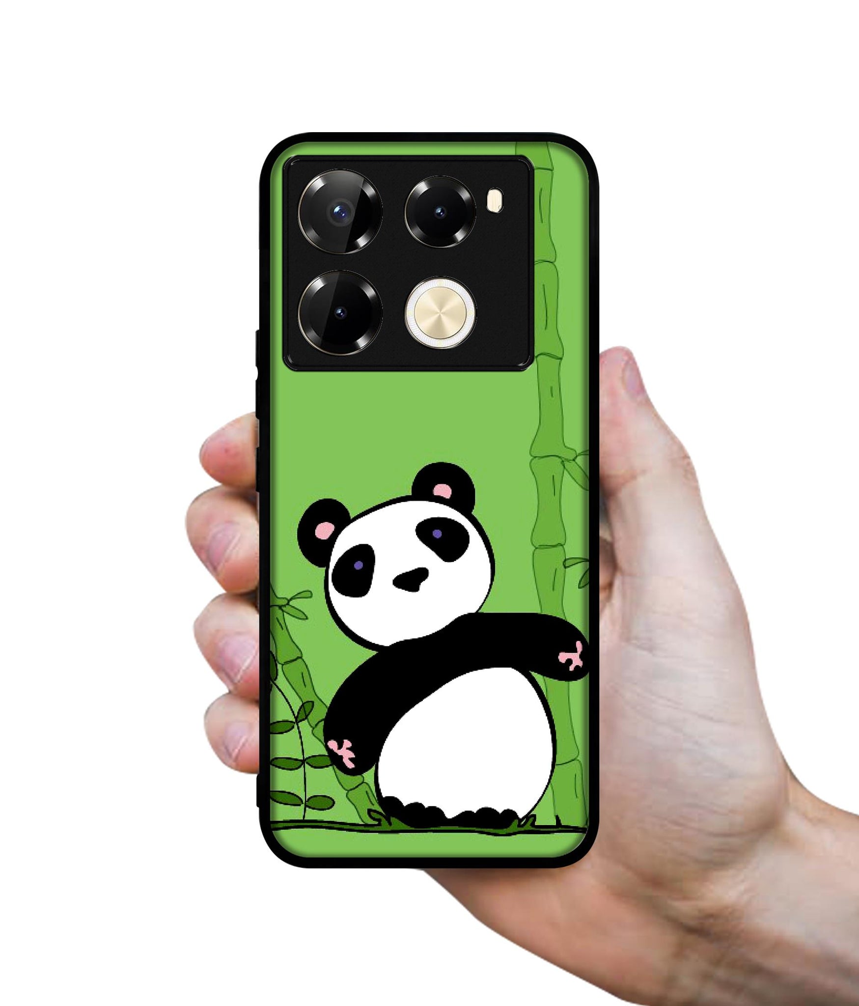 Panda with Bamboo Designer 2D Printed Back Case Cover for Infinix Note 40 Pro 5G / 4G / Note 40 Pro Plus 5G