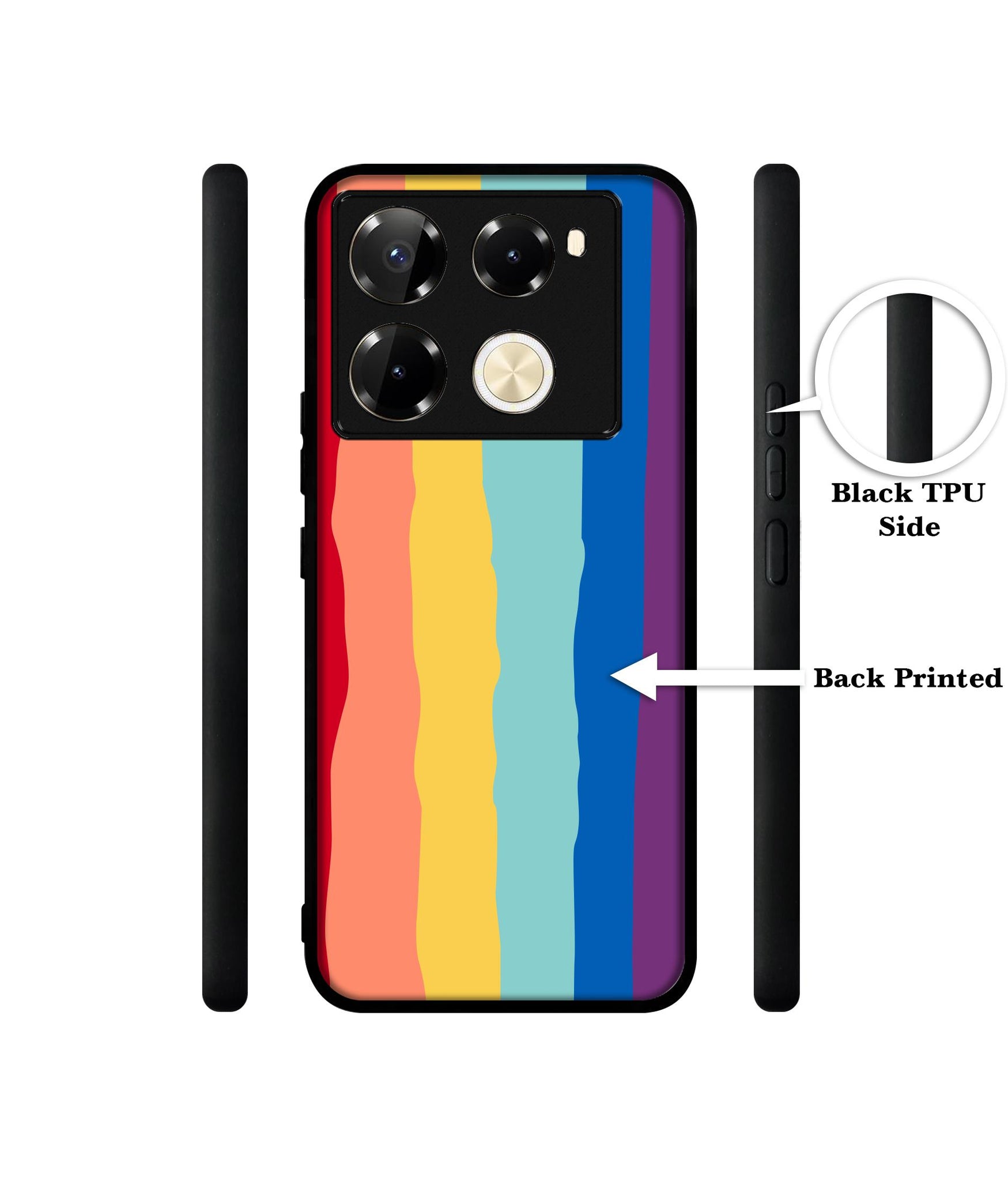 Rainbow Designer 2D Printed Back Case Cover for Infinix Note 40 Pro 5G / 4G / Note 40 Pro Plus 5G