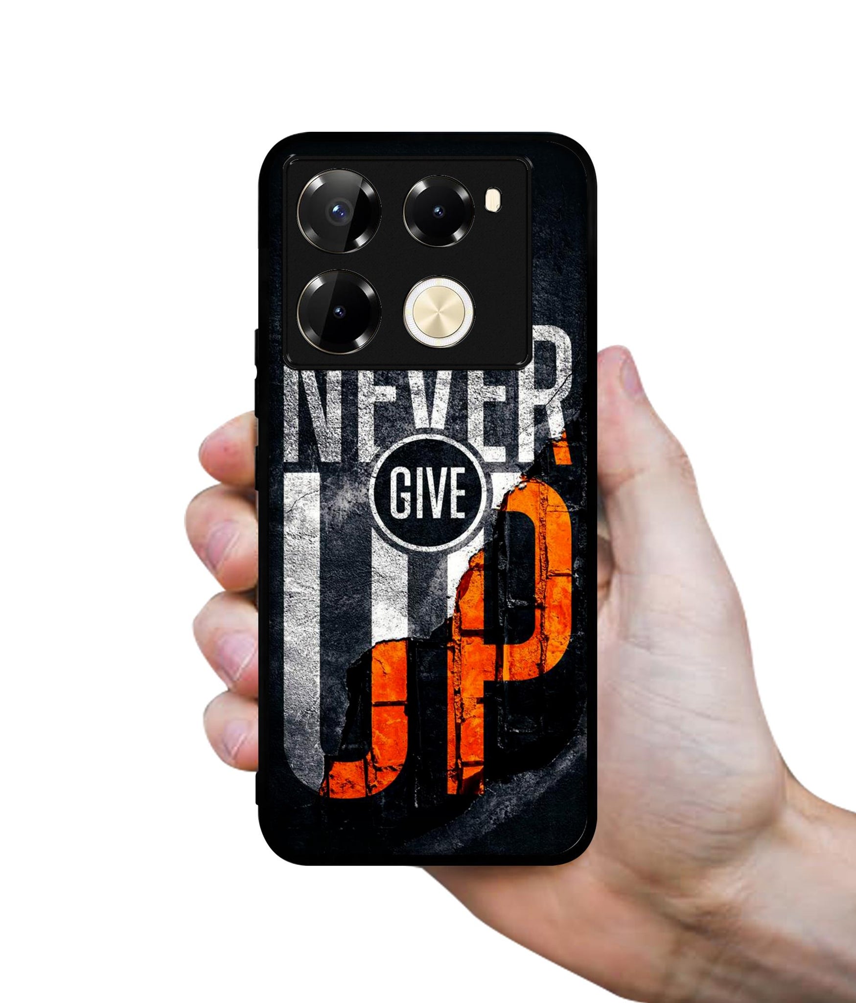 Never Give Up Designer 2D Printed Back Case Cover for Infinix Note 40 Pro 5G / 4G / Note 40 Pro Plus 5G