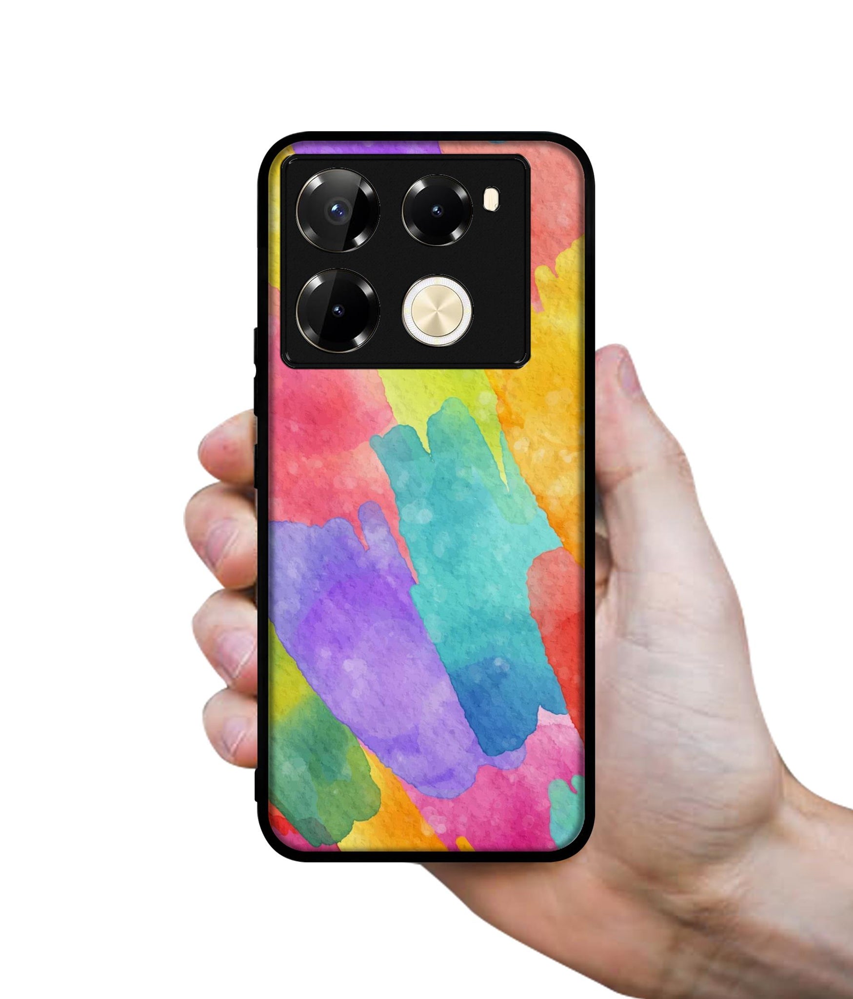 Water Paint Colorful Abstract Designer 2D Printed Back Case Cover for Infinix Note 40 Pro 5G / 4G / Note 40 Pro Plus 5G