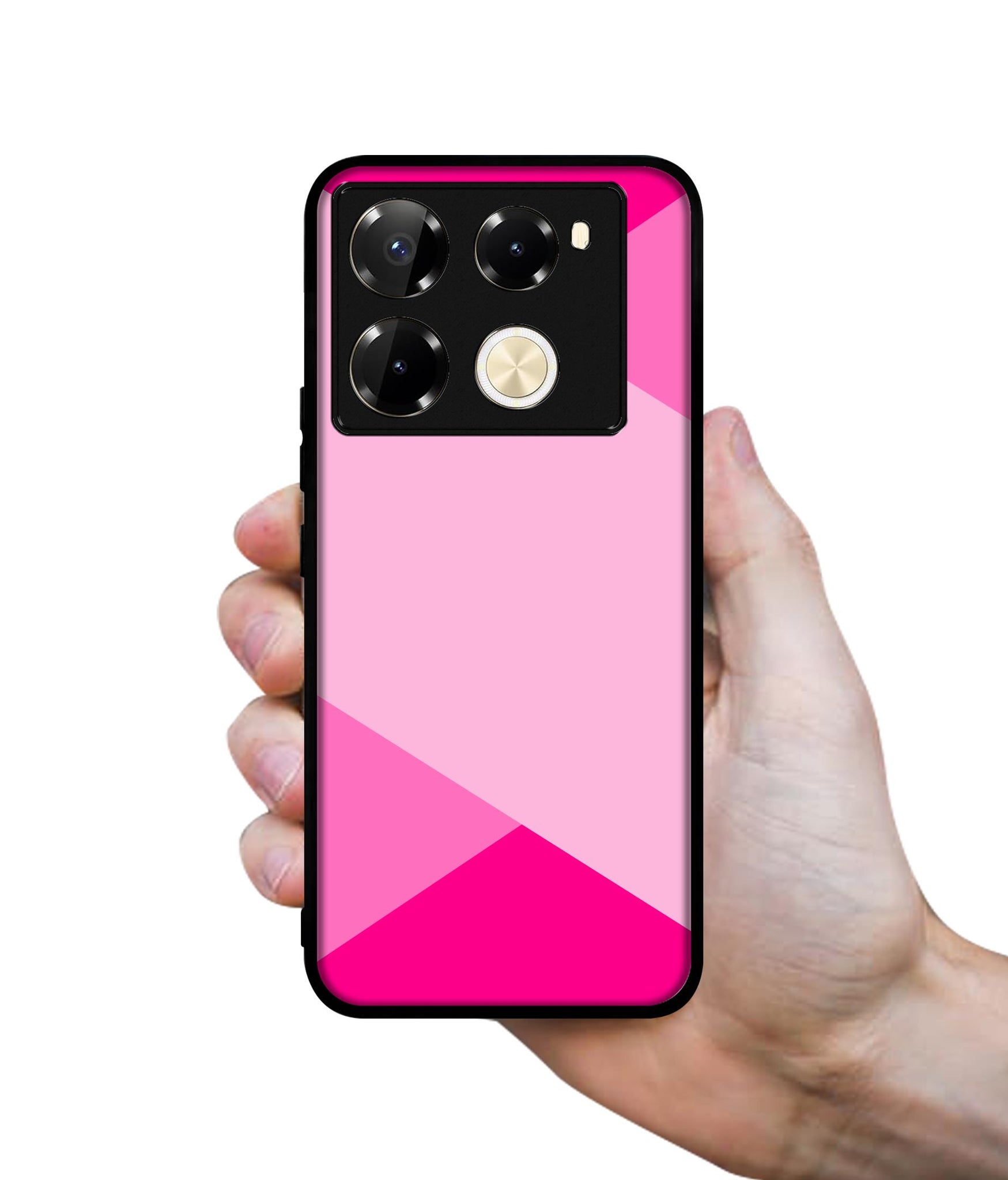 Pink Cross Vector Designer 2D Printed Back Case Cover for Infinix Note 40 Pro 5G / 4G / Note 40 Pro Plus 5G