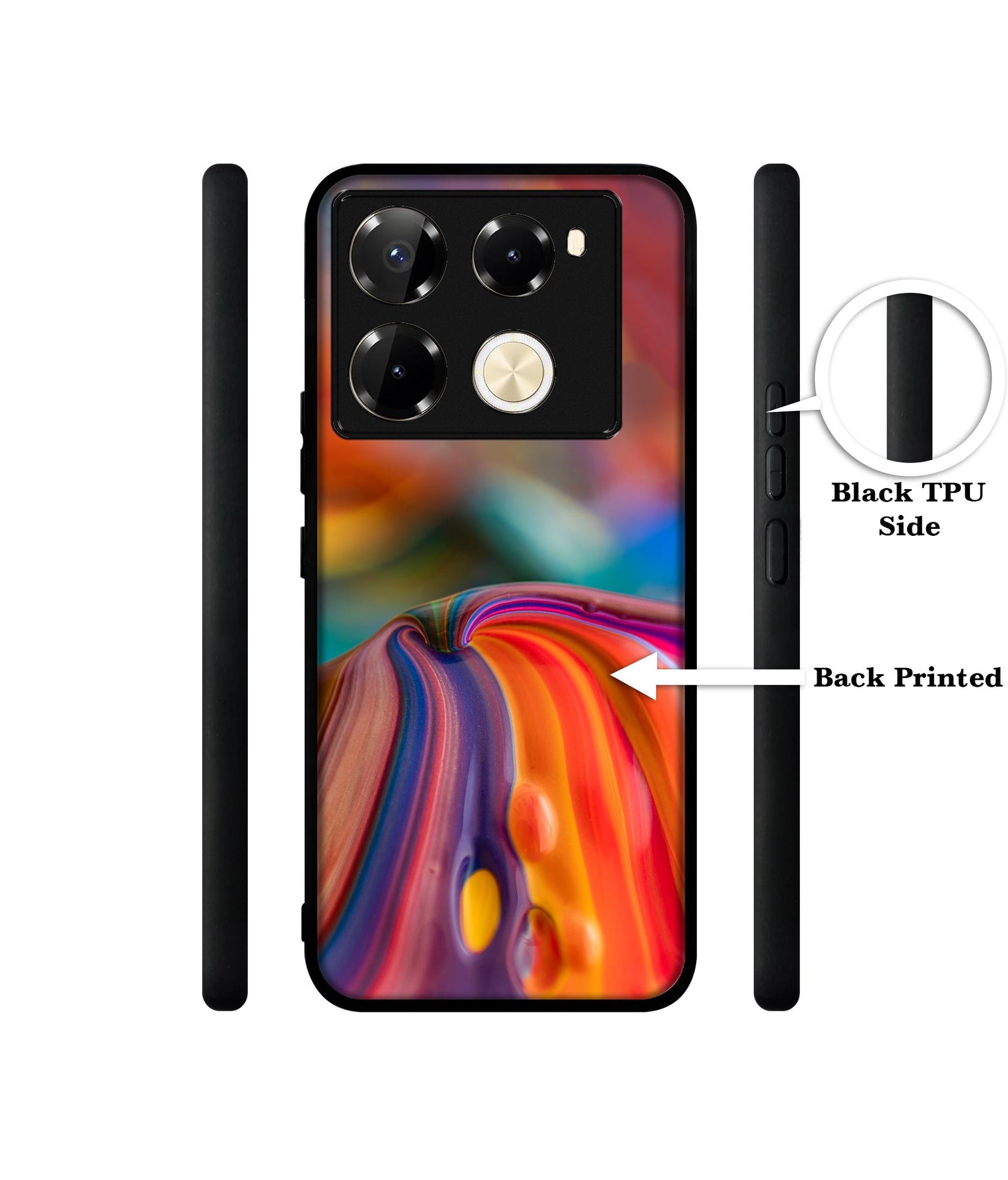 Rainbow Colors Designer 2D Printed Back Case Cover for Infinix Note 40 Pro 5G / 4G / Note 40 Pro Plus 5G