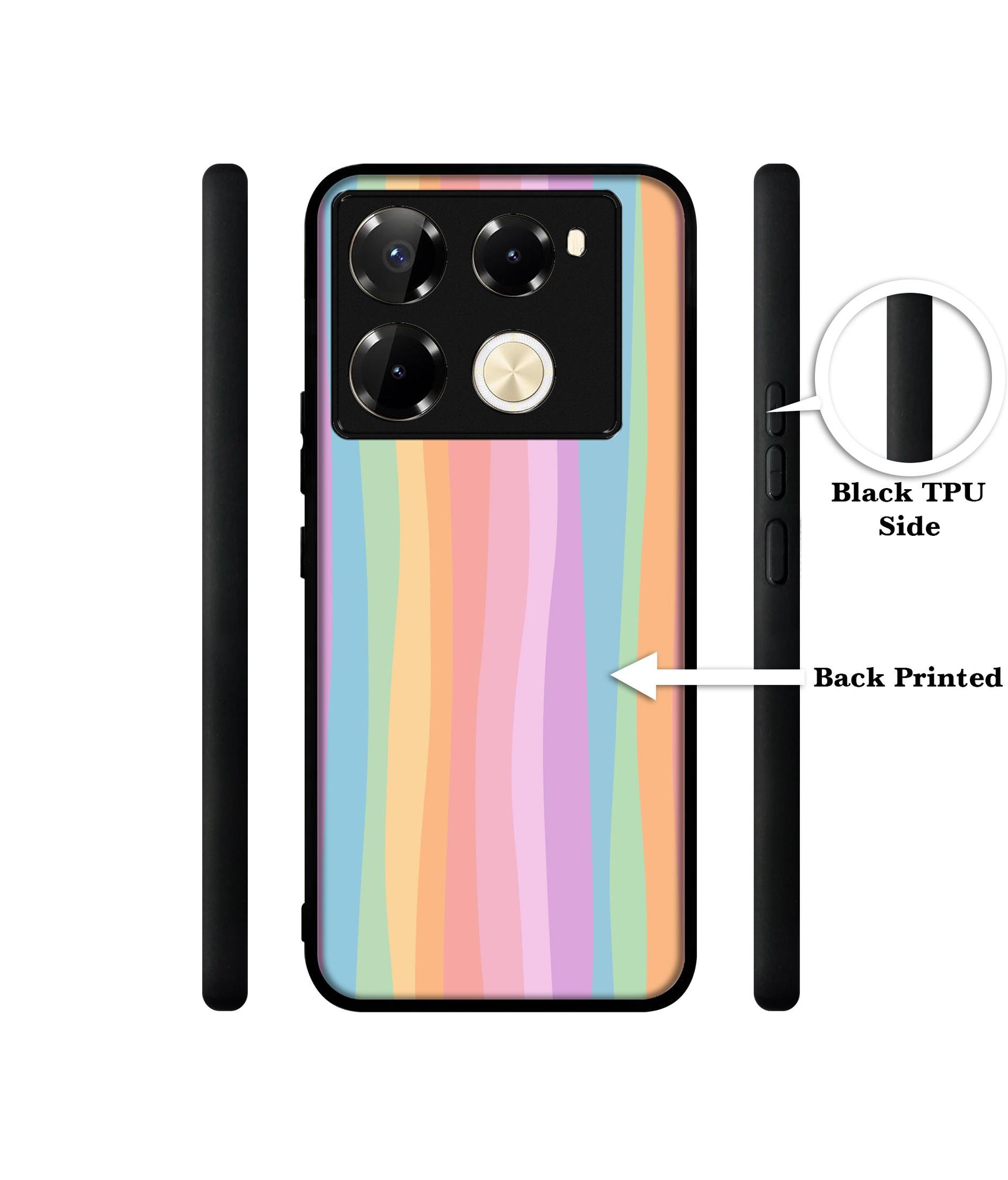 Cool Rainbow Designer 2D Printed Back Case Cover for Infinix Note 40 Pro 5G / 4G / Note 40 Pro Plus 5G