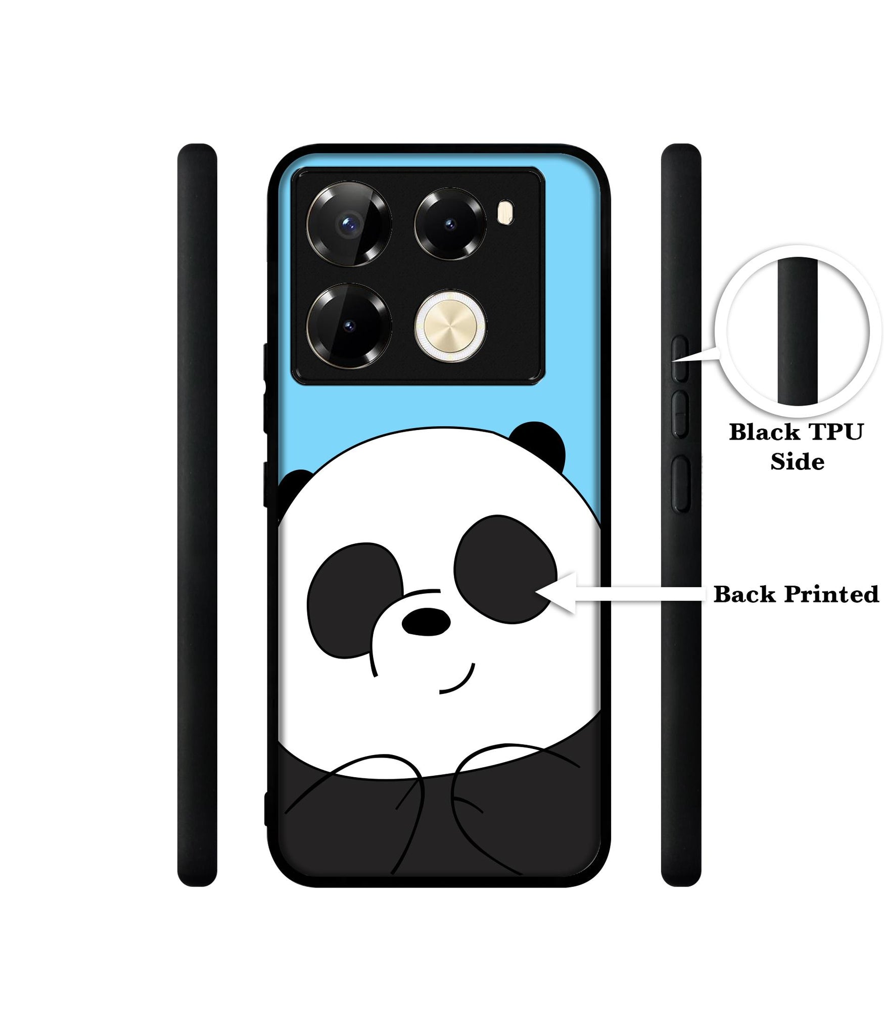 Cute Panda Designer 2D Printed Back Case Cover for Infinix Note 40 Pro 5G / 4G / Note 40 Pro Plus 5G