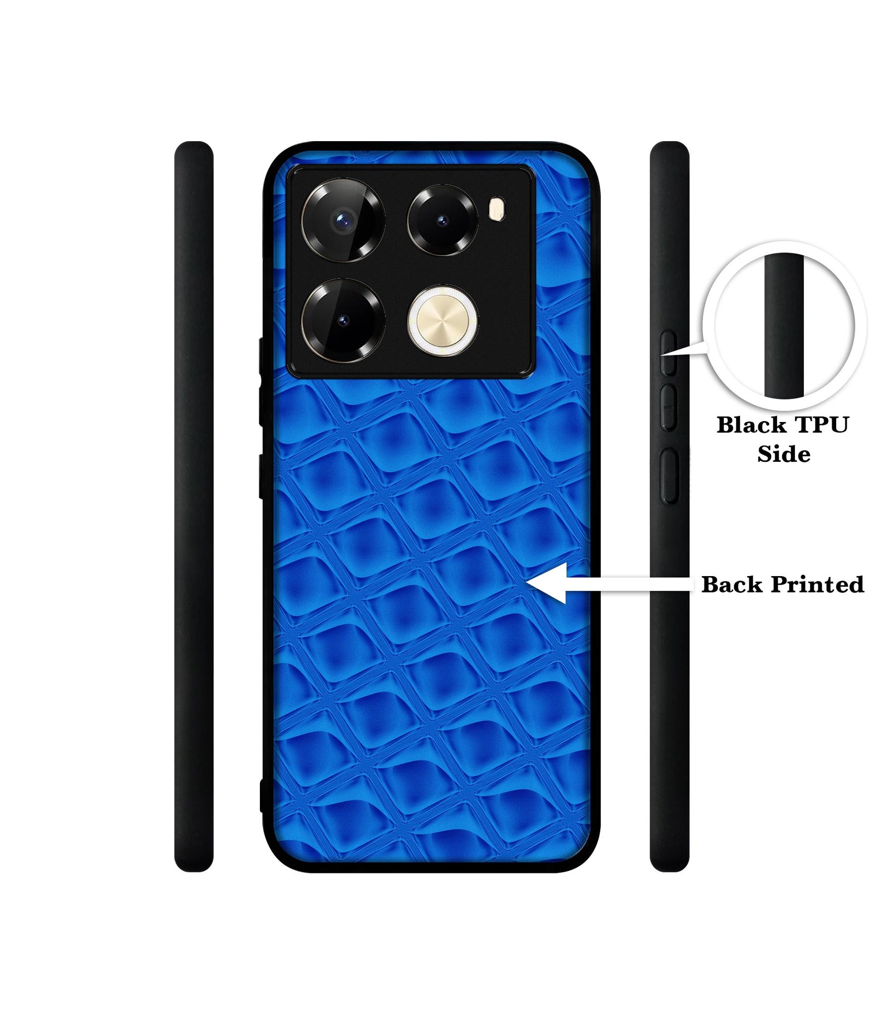 Blue Diamond Designer 2D Printed Back Case Cover for Infinix Note 40 Pro 5G / 4G / Note 40 Pro Plus 5G