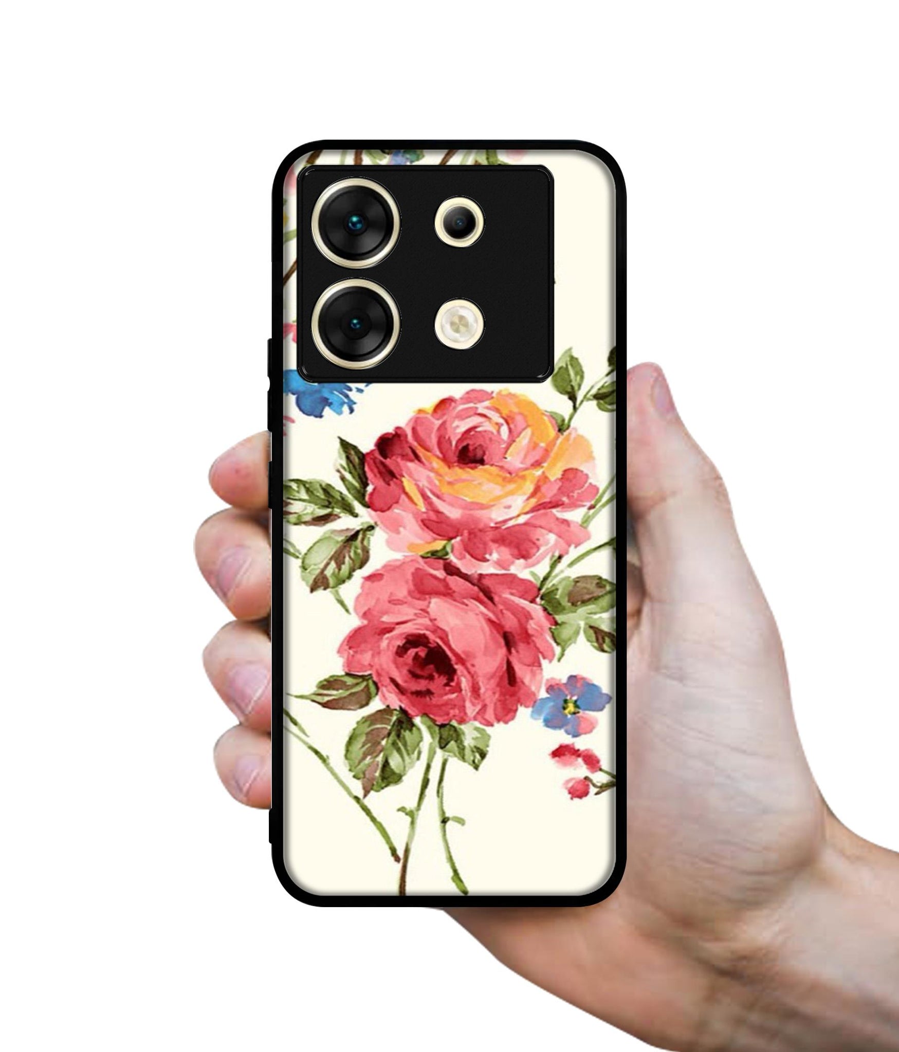 Vintage Painting Flower Designer 2D Printed Back Case Cover for Infinix Zero 30 5G