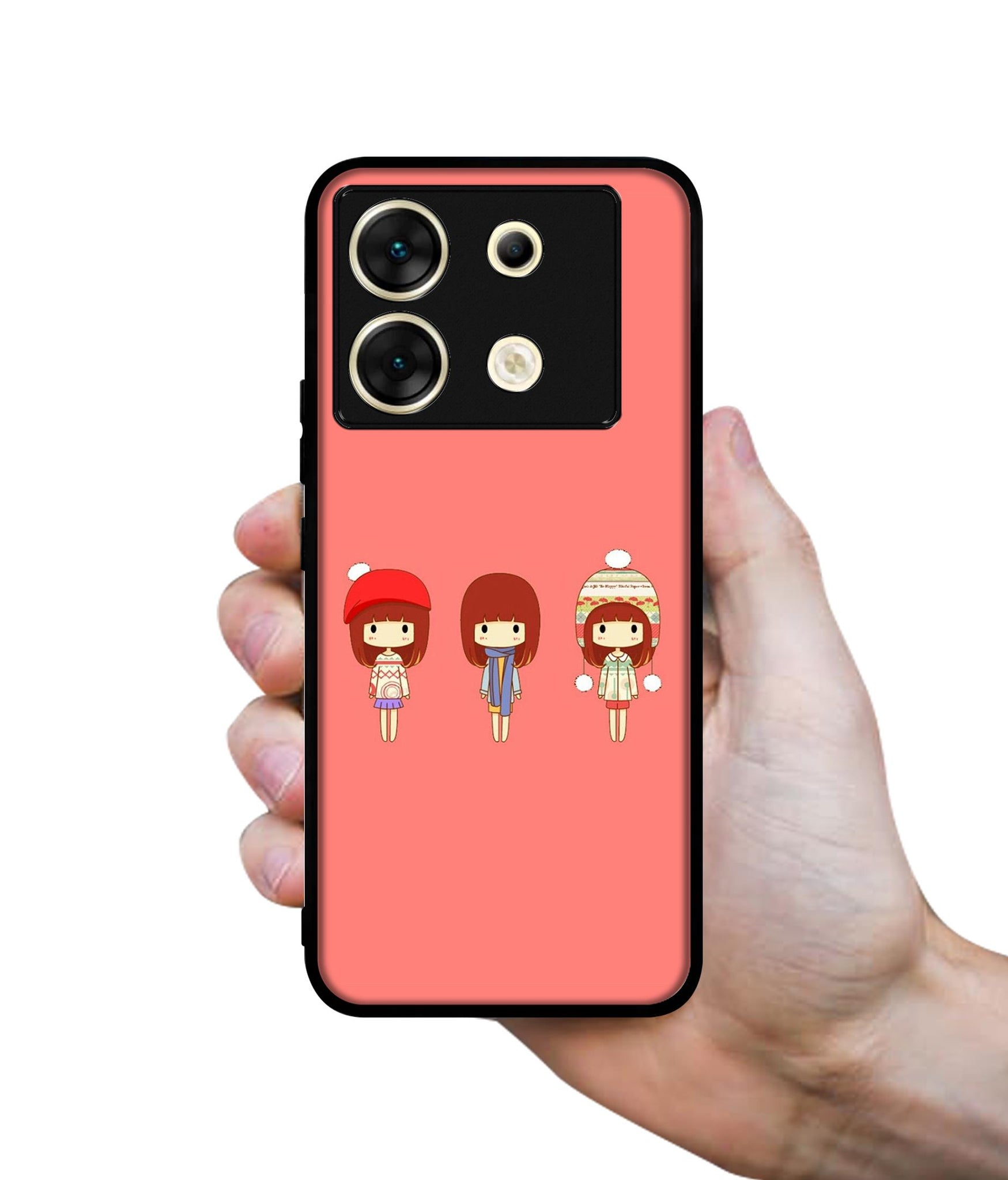 Cute Girls Designer 2D Printed Back Case Cover for Infinix Zero 30 5G