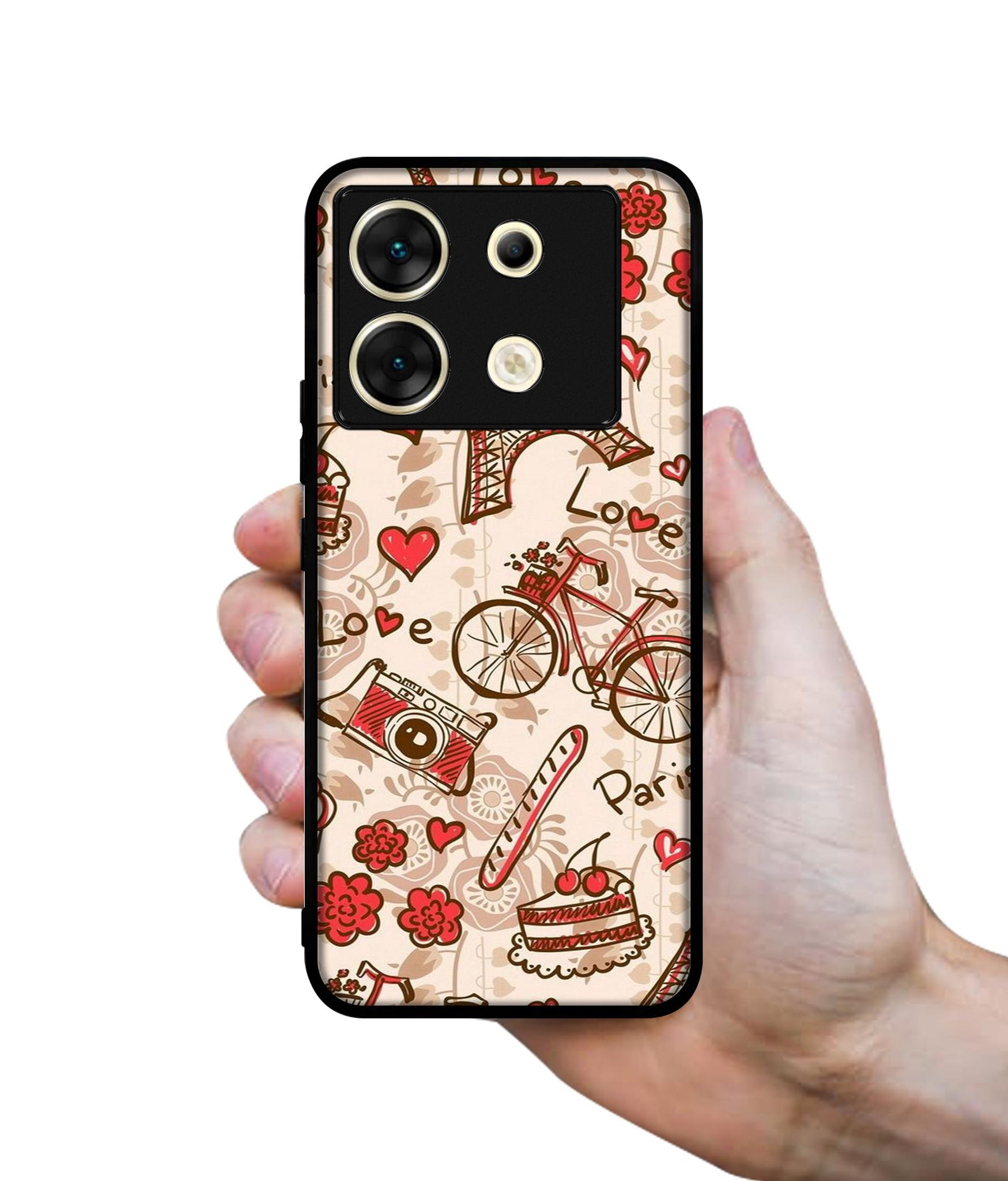 Vintage Paris Designer 2D Printed Back Case Cover for Infinix Zero 30 5G